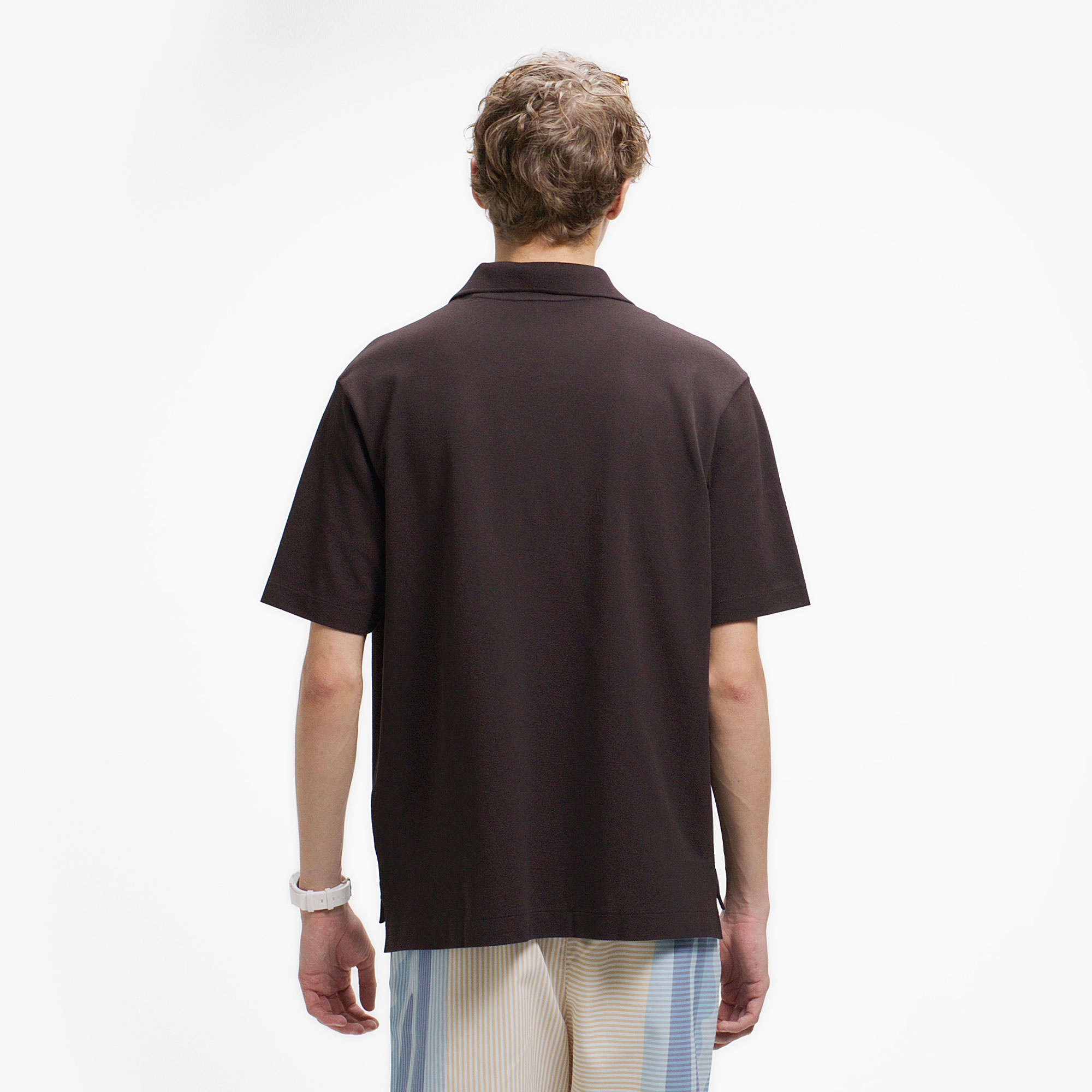 L.12.12アレンジ スキッパーネックポロシャツ