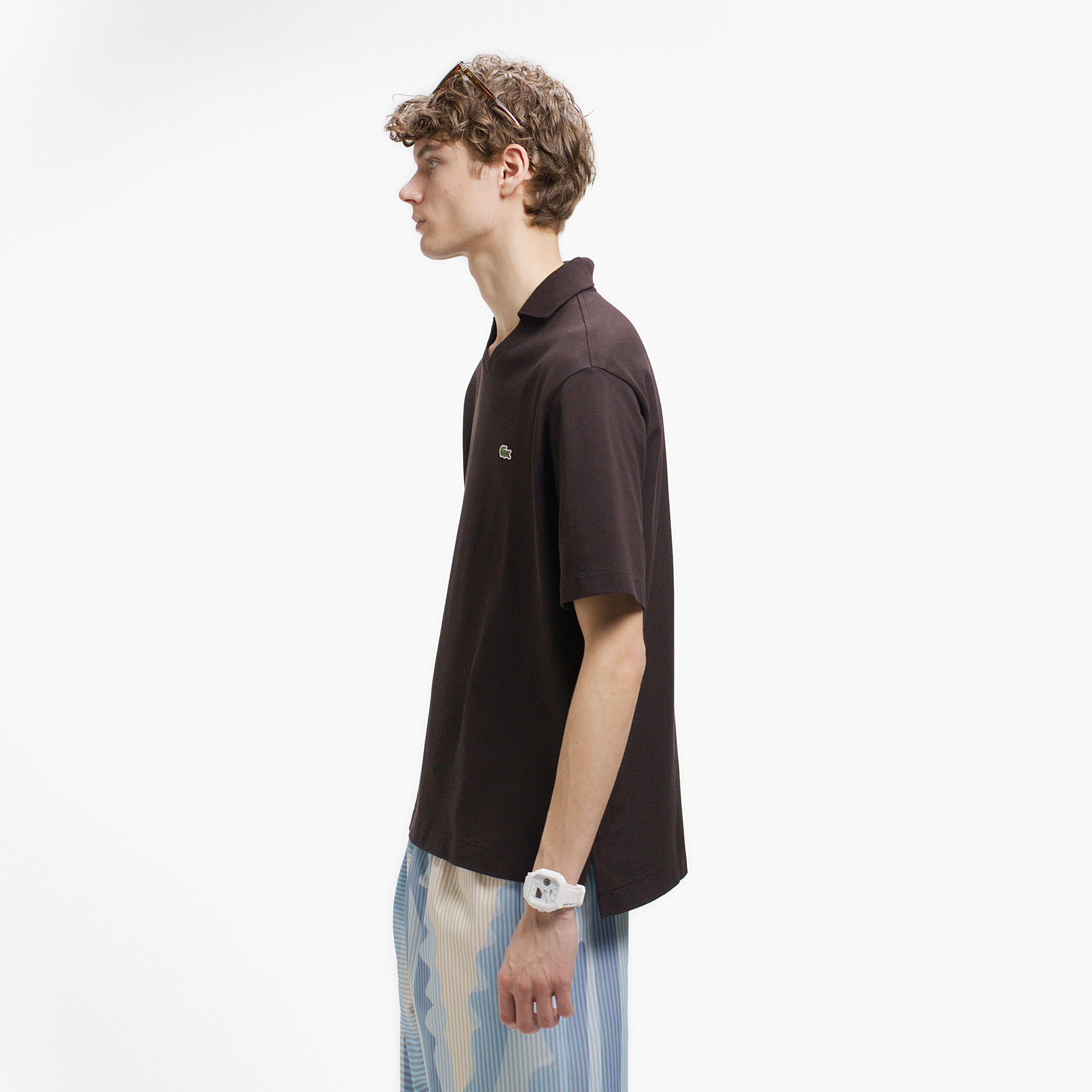 L.12.12アレンジ スキッパーネックポロシャツ