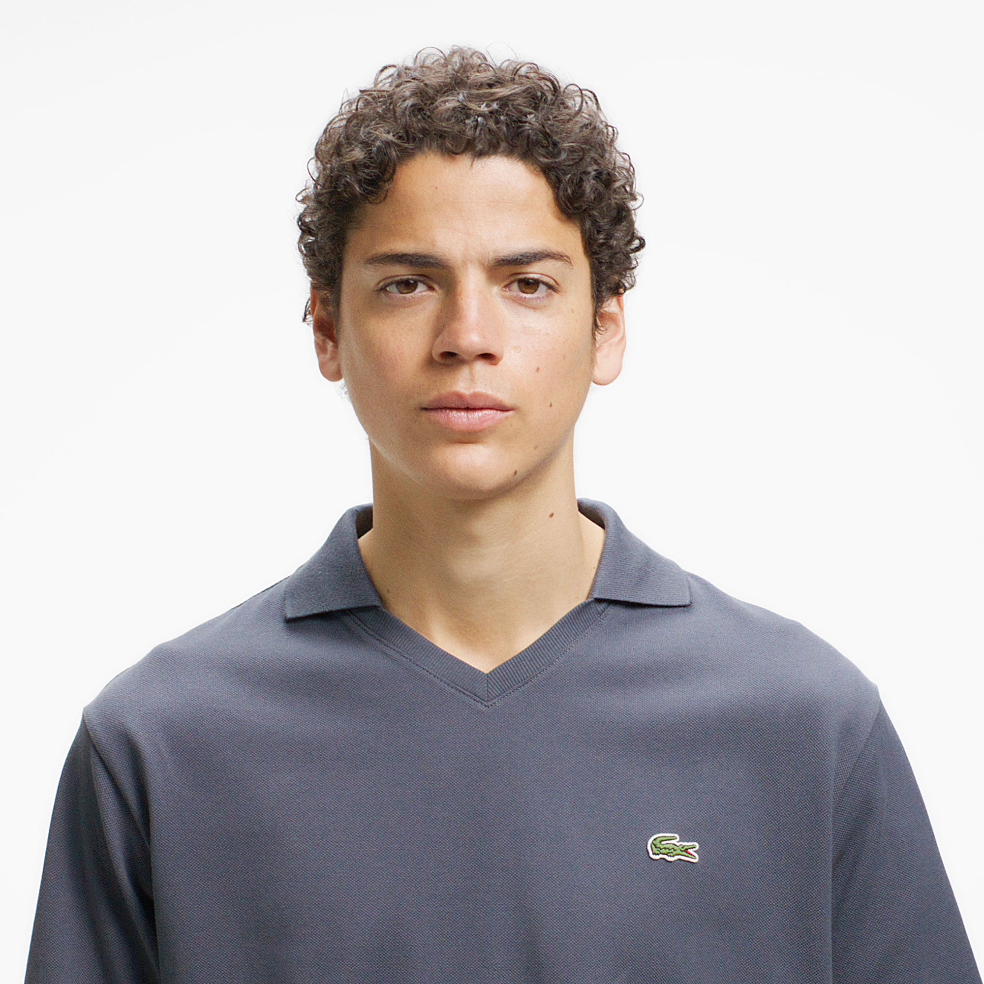 L.12.12アレンジ スキッパーネックポロシャツ