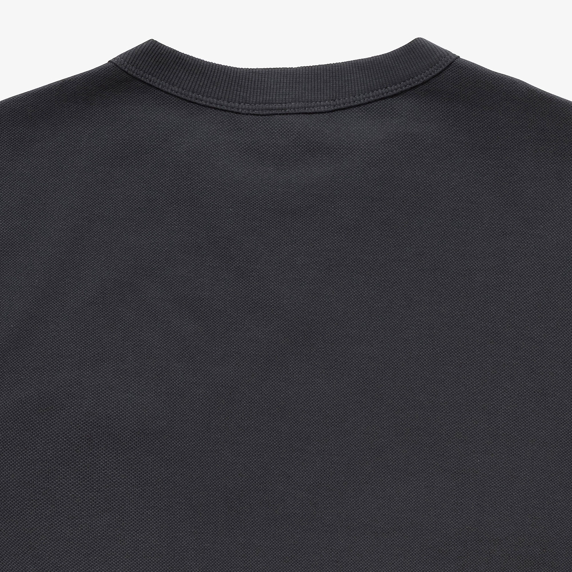 L.12.12アレンジ ガゼット付き鹿の子地Tシャツ