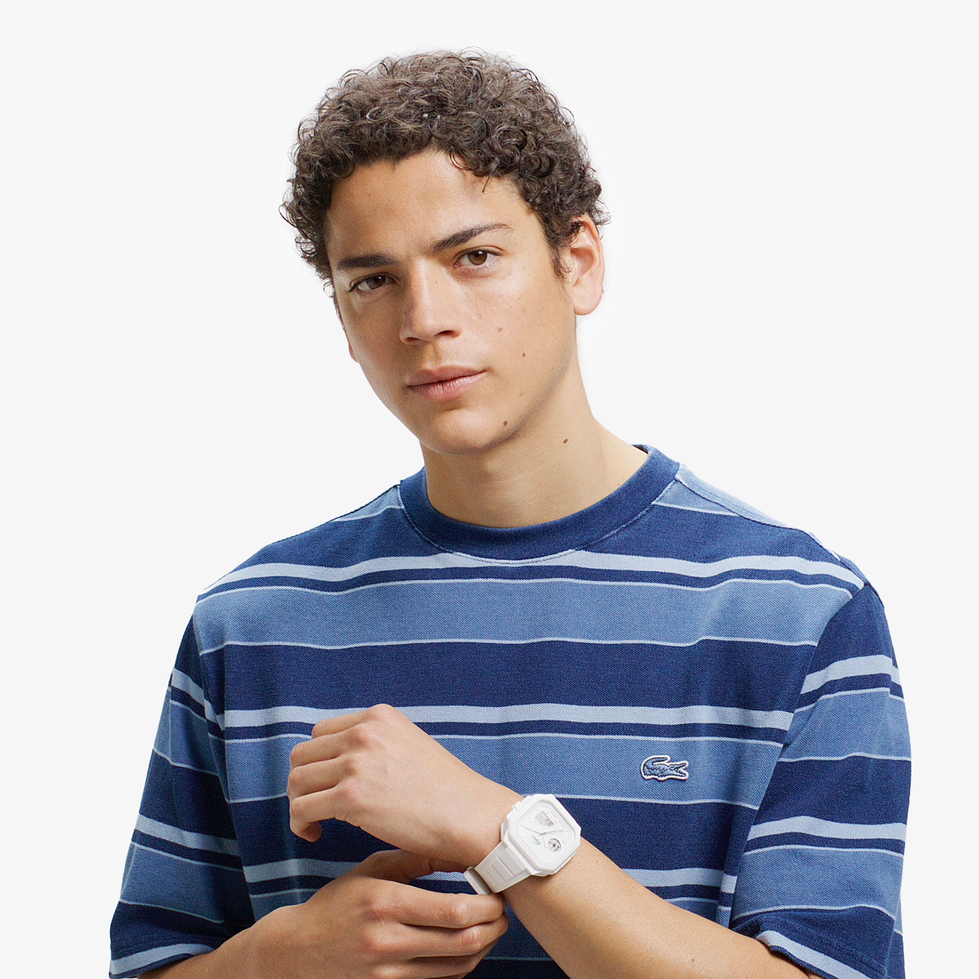 インディゴボーダー Tシャツ