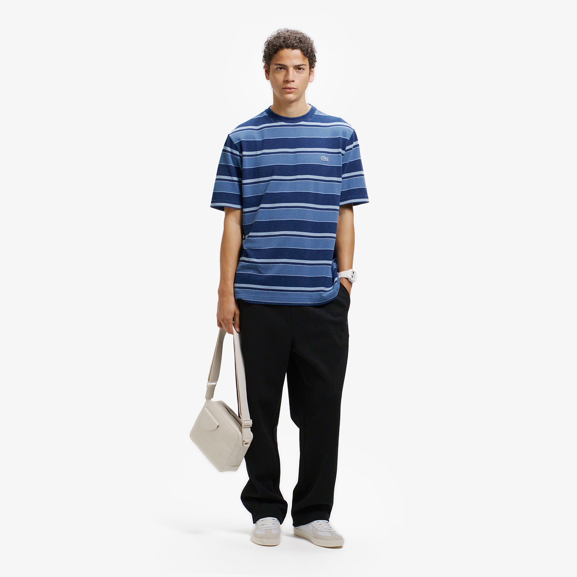 インディゴボーダー Tシャツ