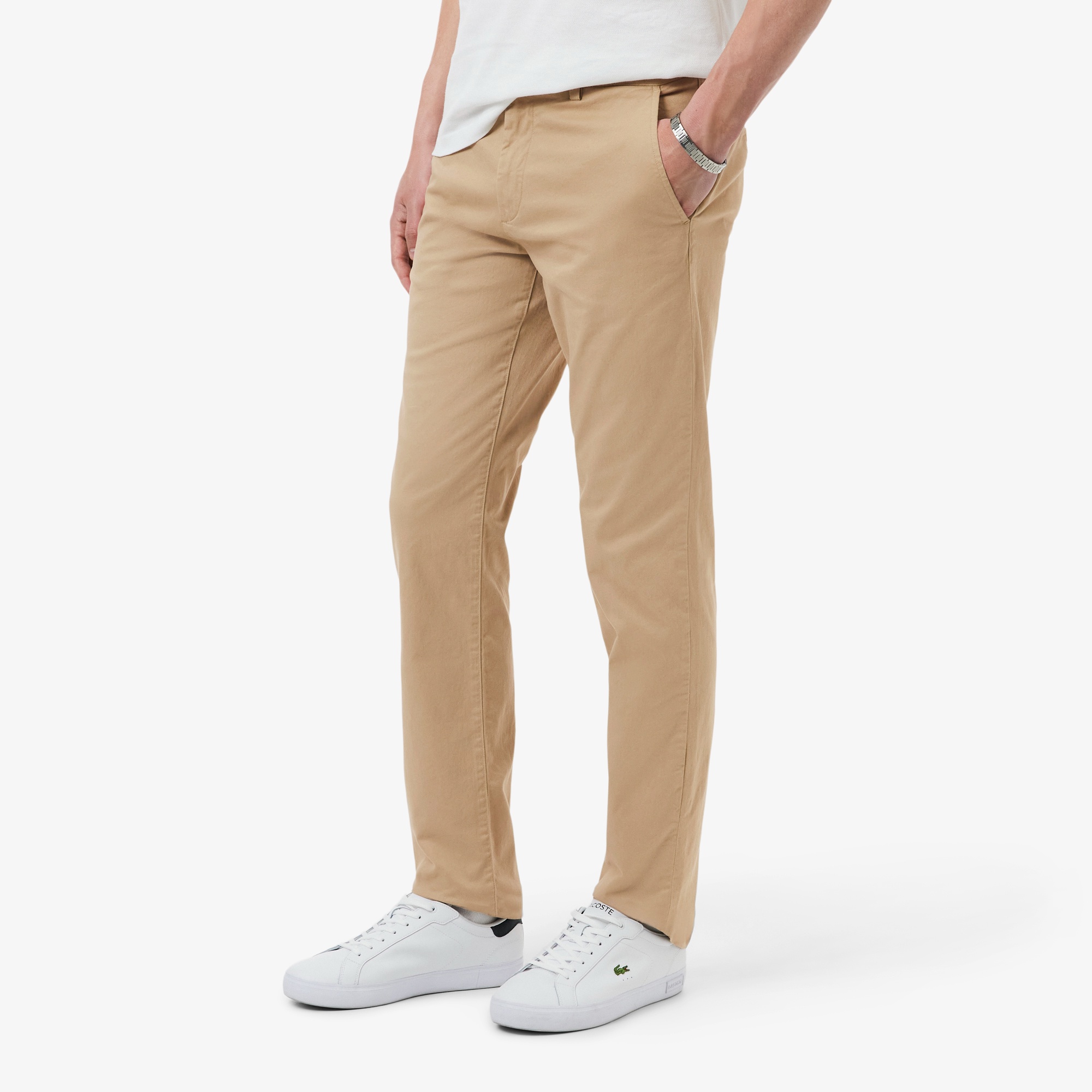 スリムフィットテーパードストレッチチノパンツ