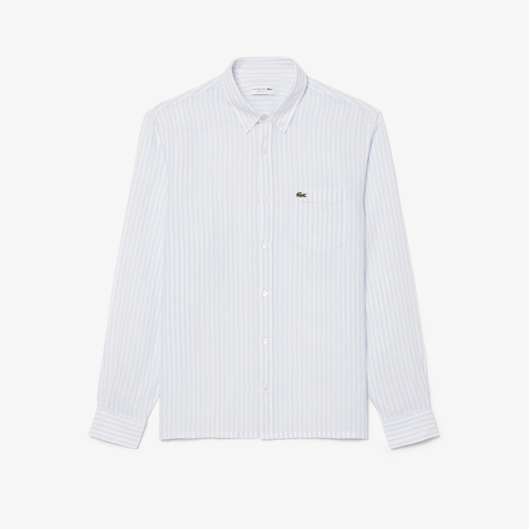 リネンストライプシャツ