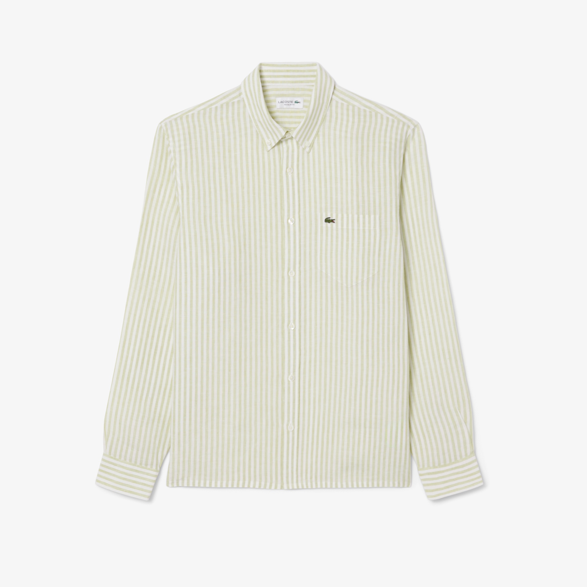 リネンストライプシャツ