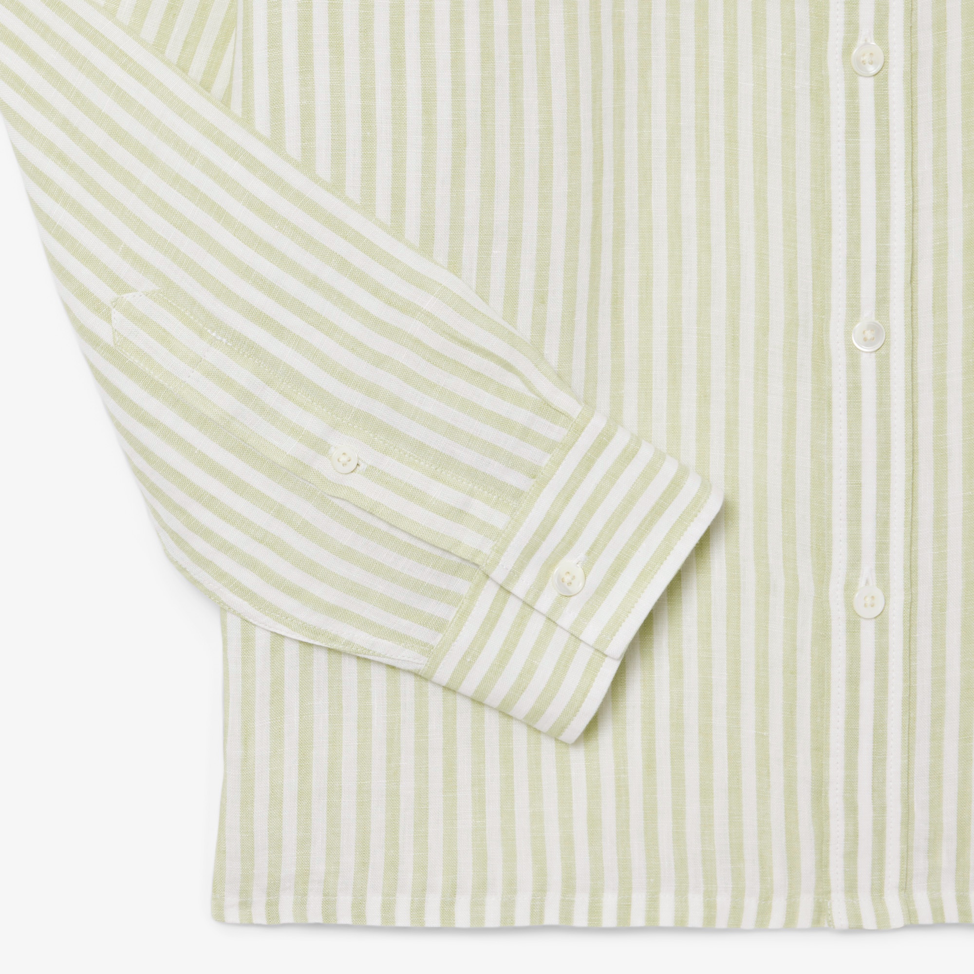 リネンストライプシャツ