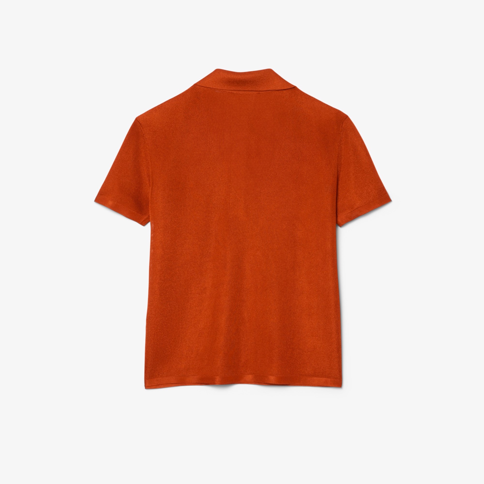 『SS26 Fashion Show』 スリムフィットサテン鹿の子ポロシャツ