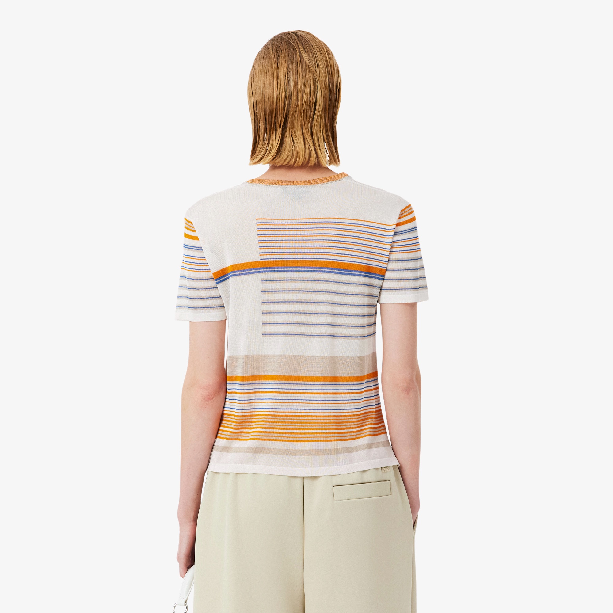 『SS26 Fashion Show』 マルチボーダーサテンジャージTシャツ