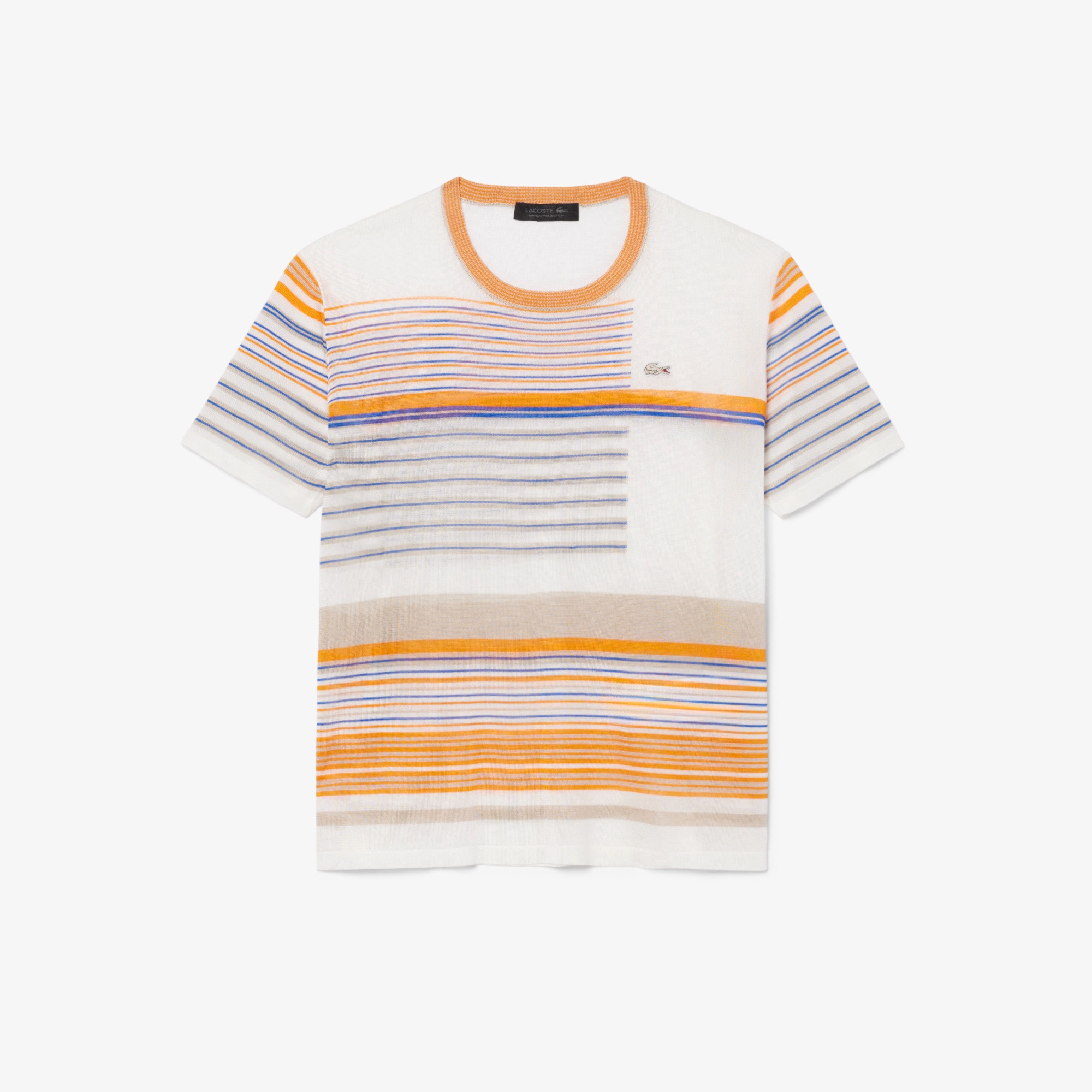 『SS26 Fashion Show』 マルチボーダーサテンジャージTシャツ