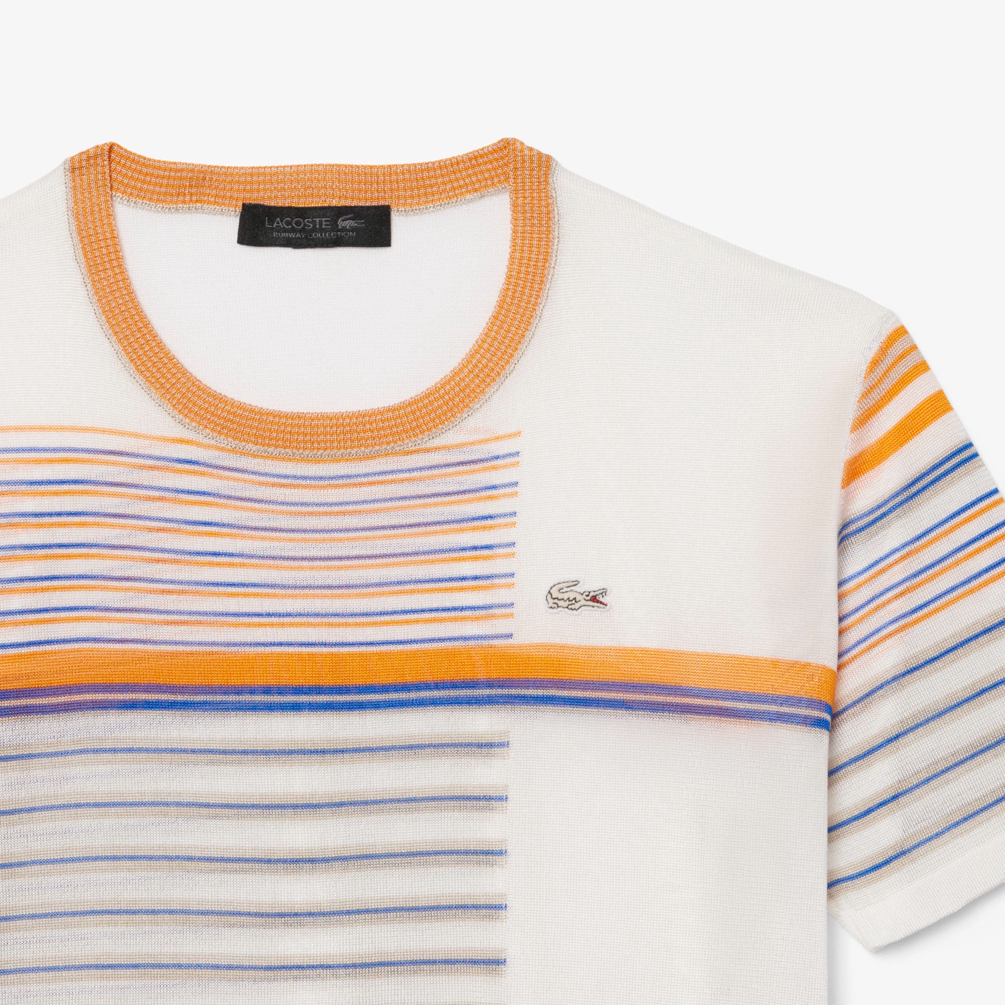 『SS26 Fashion Show』 マルチボーダーサテンジャージTシャツ