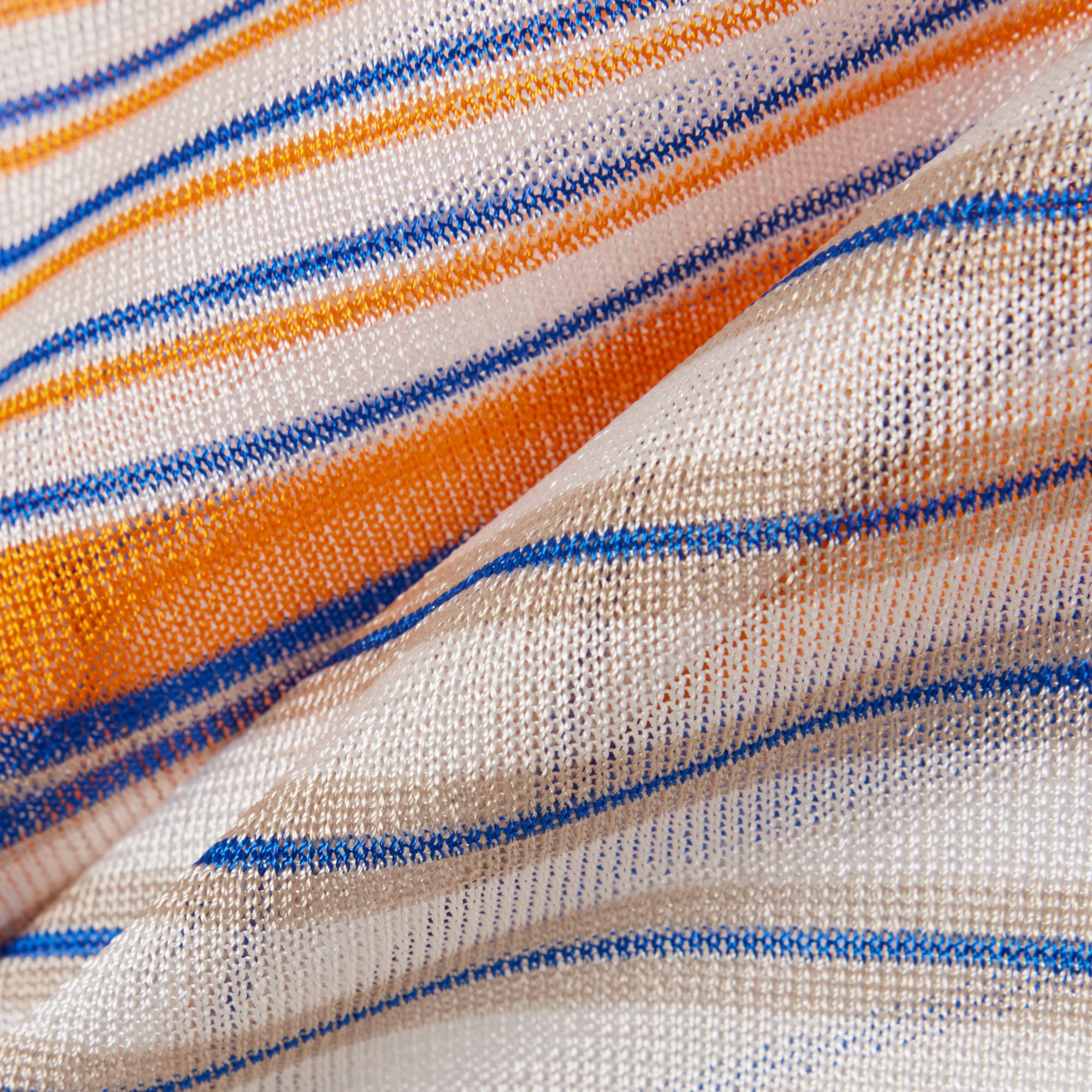 『SS26 Fashion Show』 マルチボーダーサテンジャージTシャツ