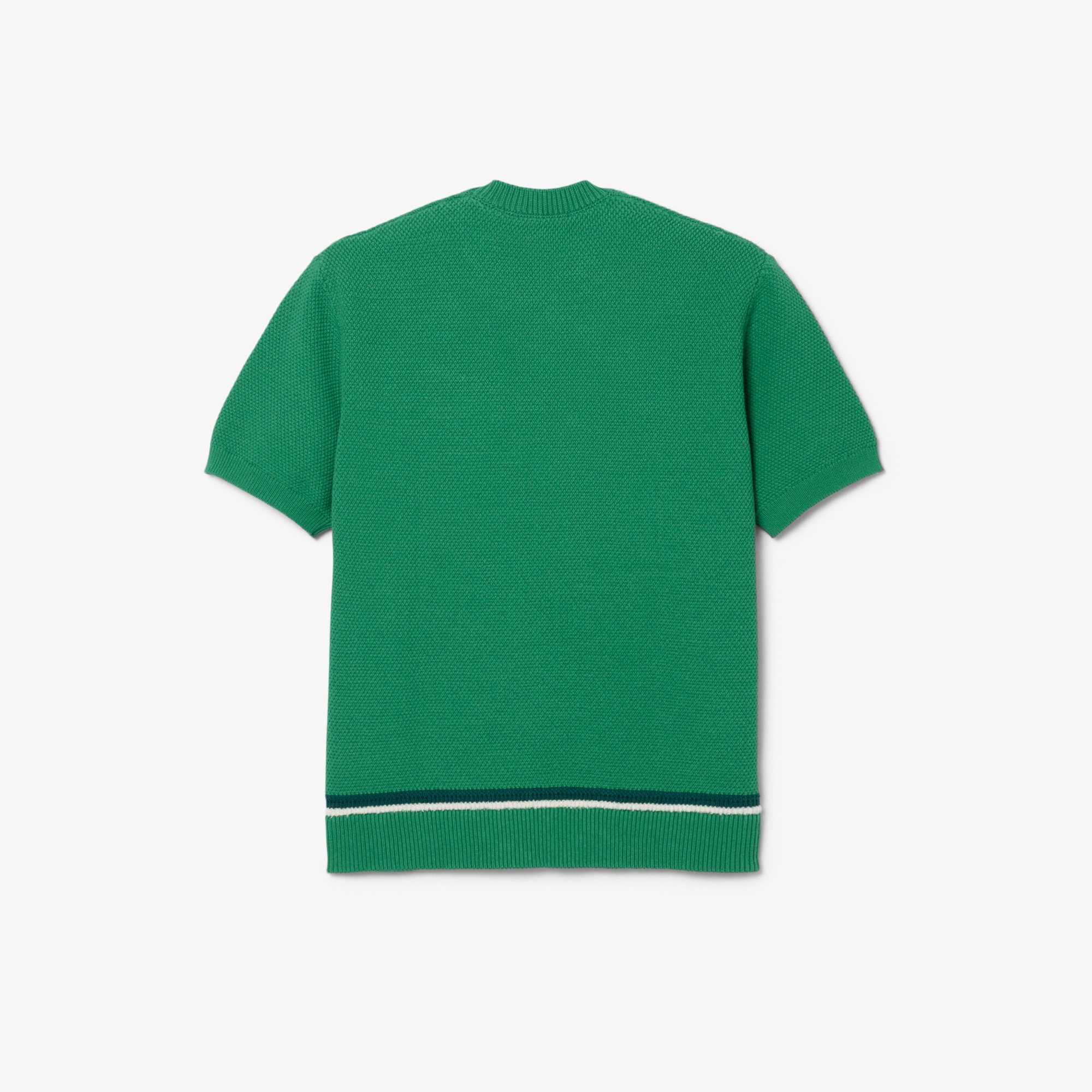 『SS26 Fashion Show』  フローラルワニロゴステッチダブル鹿の子ニットTシャツ