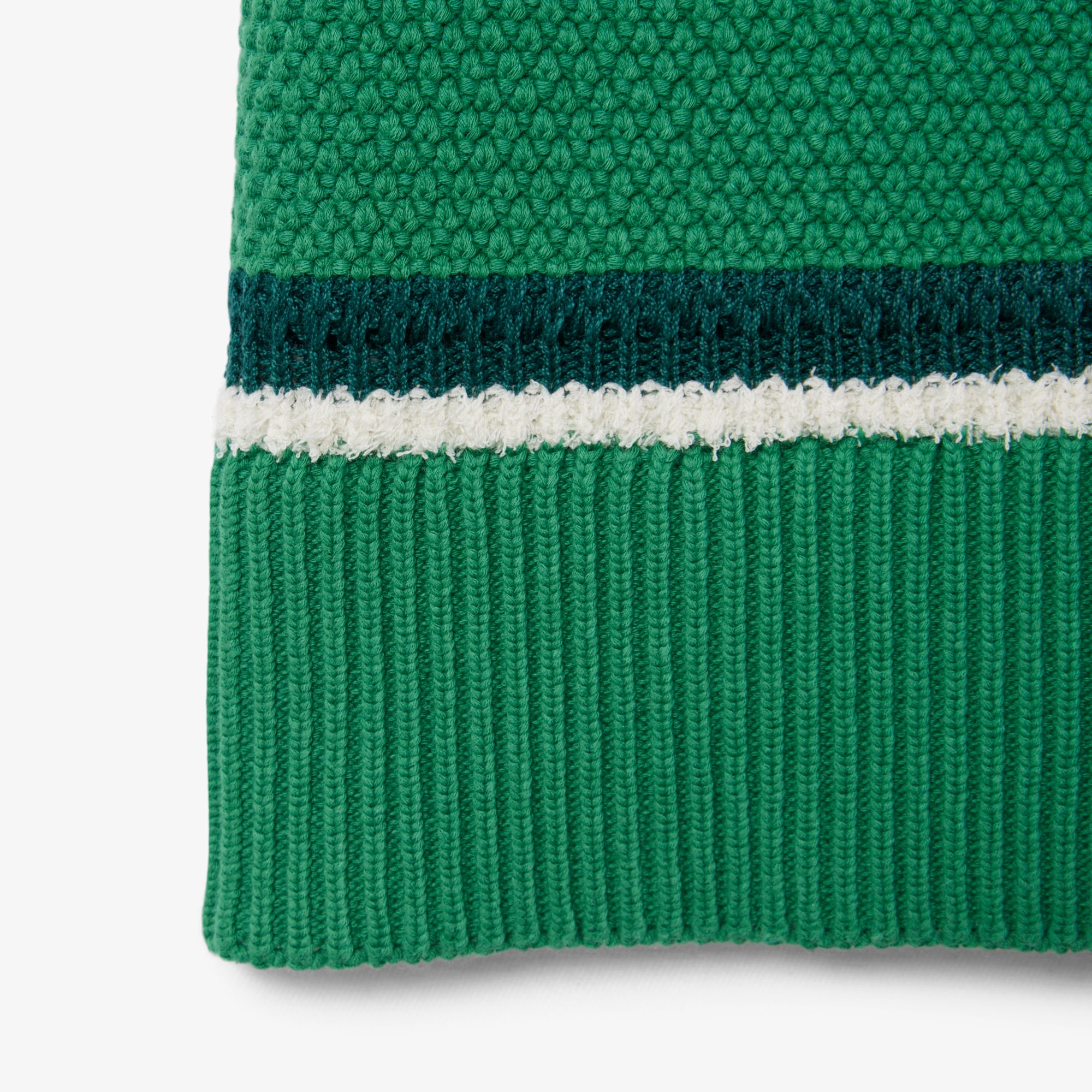 『SS26 Fashion Show』  フローラルワニロゴステッチダブル鹿の子ニットTシャツ