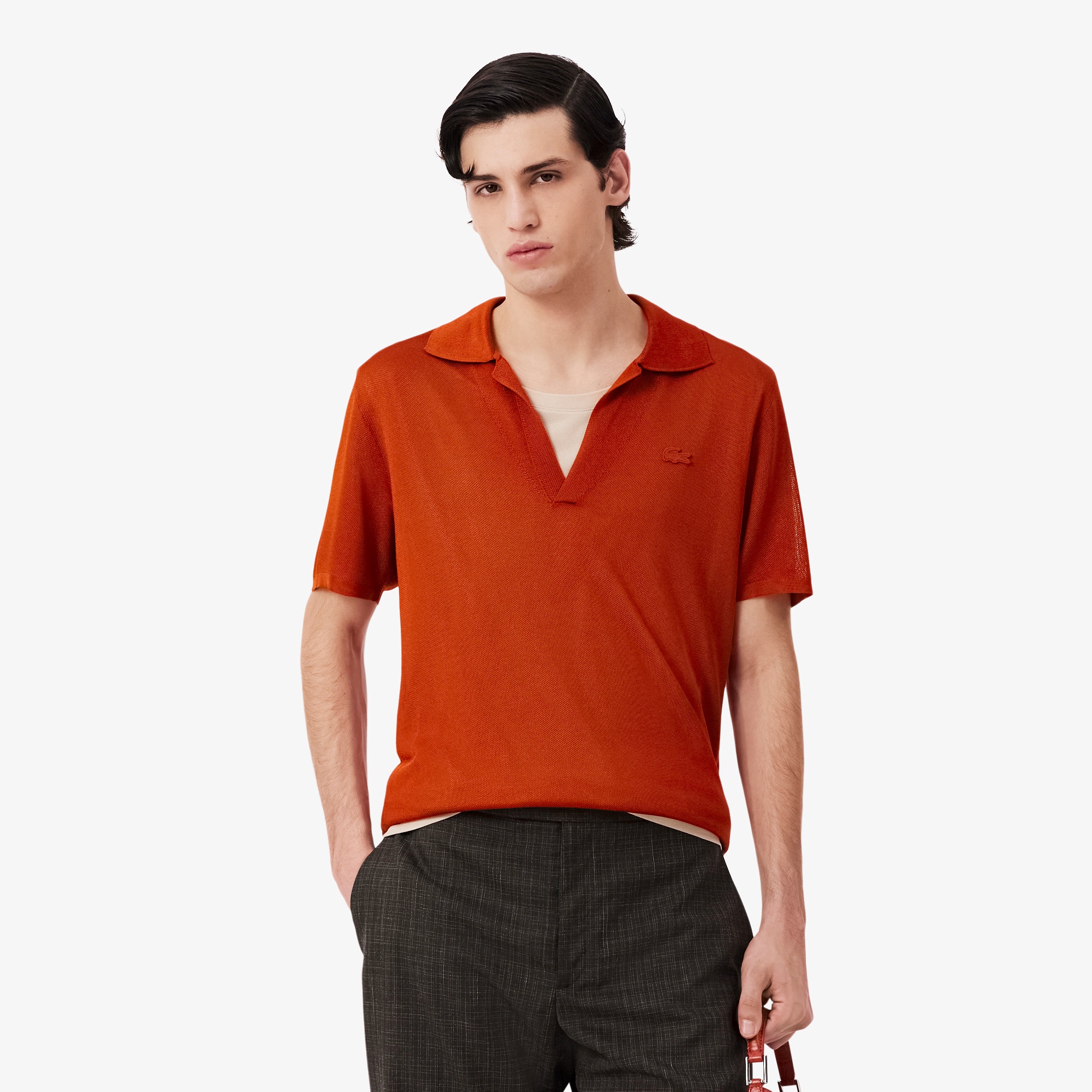 『SS26 Fashion Show』 レーヨン鹿の子ポロシャツ