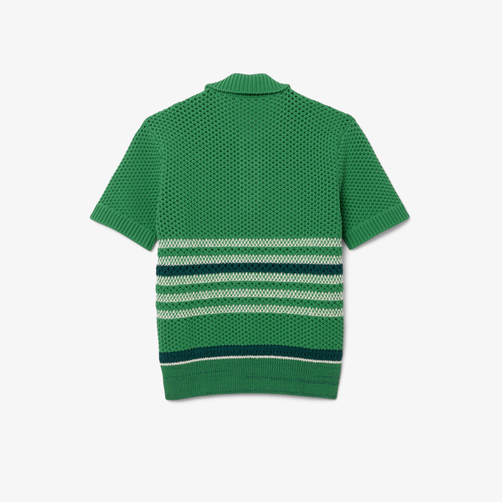 『SS26 Fashion Show』 レースボーダーポロカラーセーター