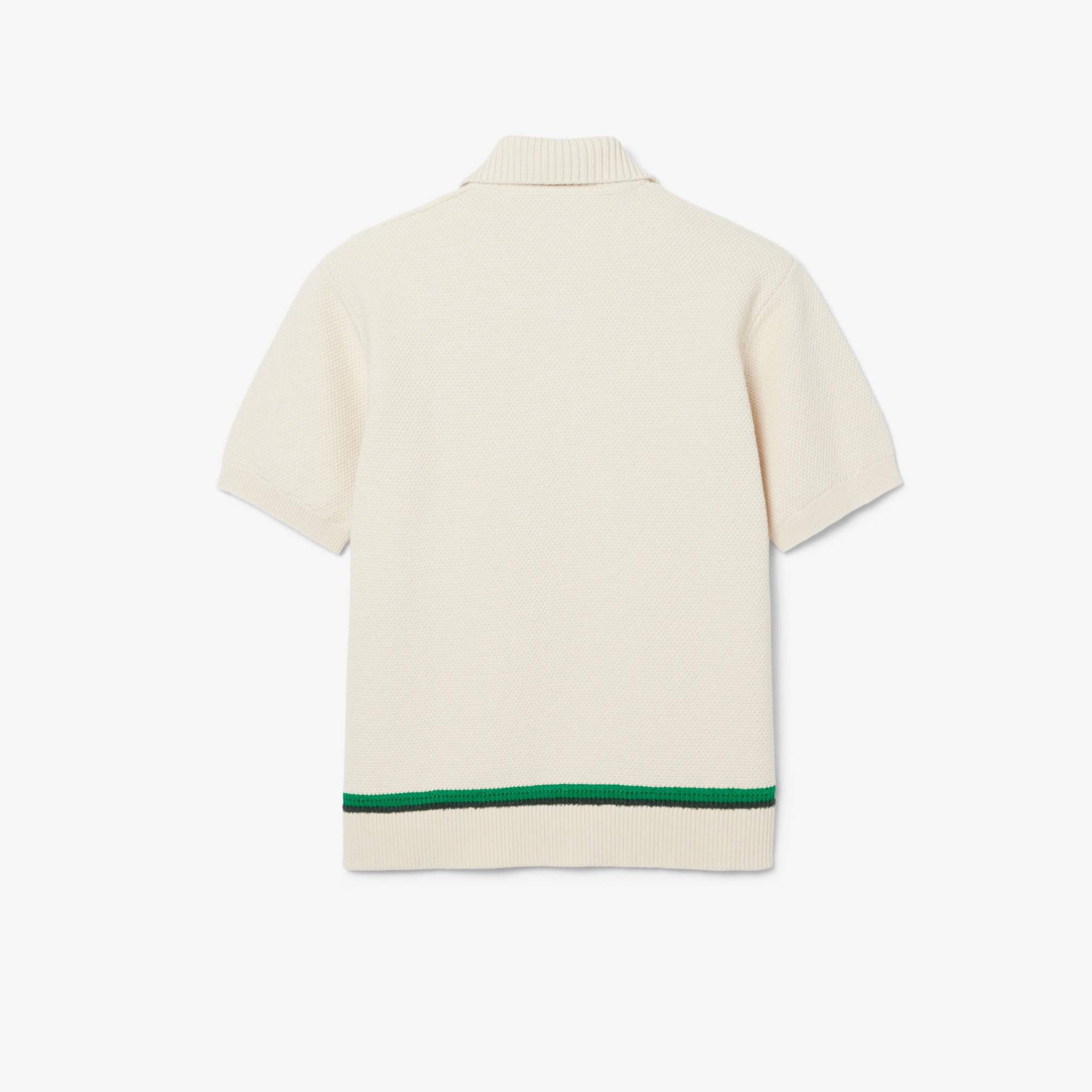 『SS26 Fashion Show』 フローラルワニロゴ鹿の子ポロカラーニット