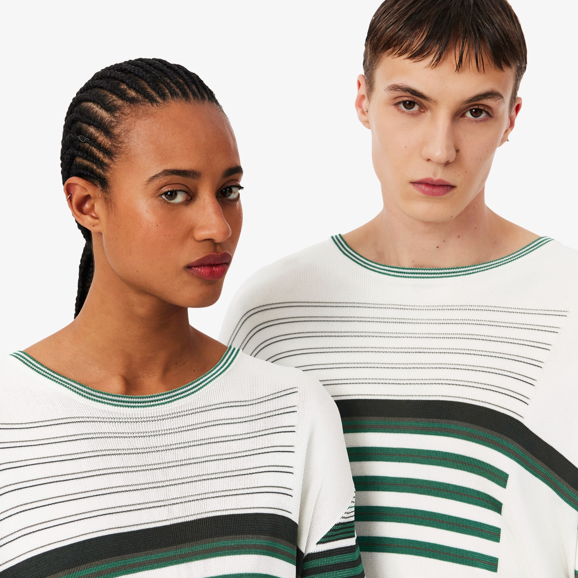 『SS26 Fashion Show』 マルチストライプレーヨンTシャツ