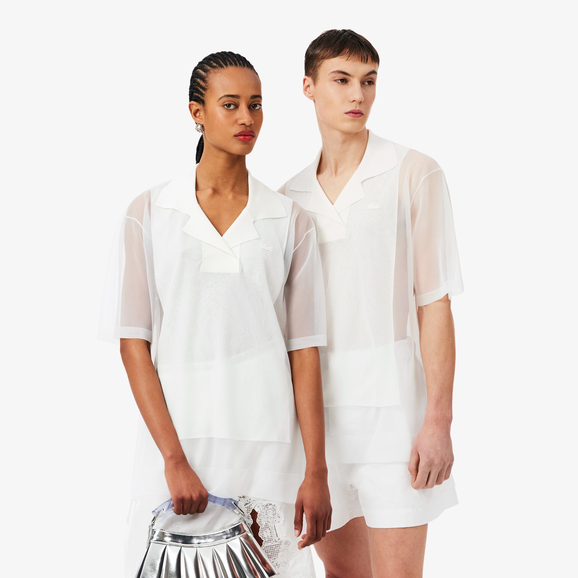 『SS26 Fashion Show』 シアーニット鹿の子ポロシャツ