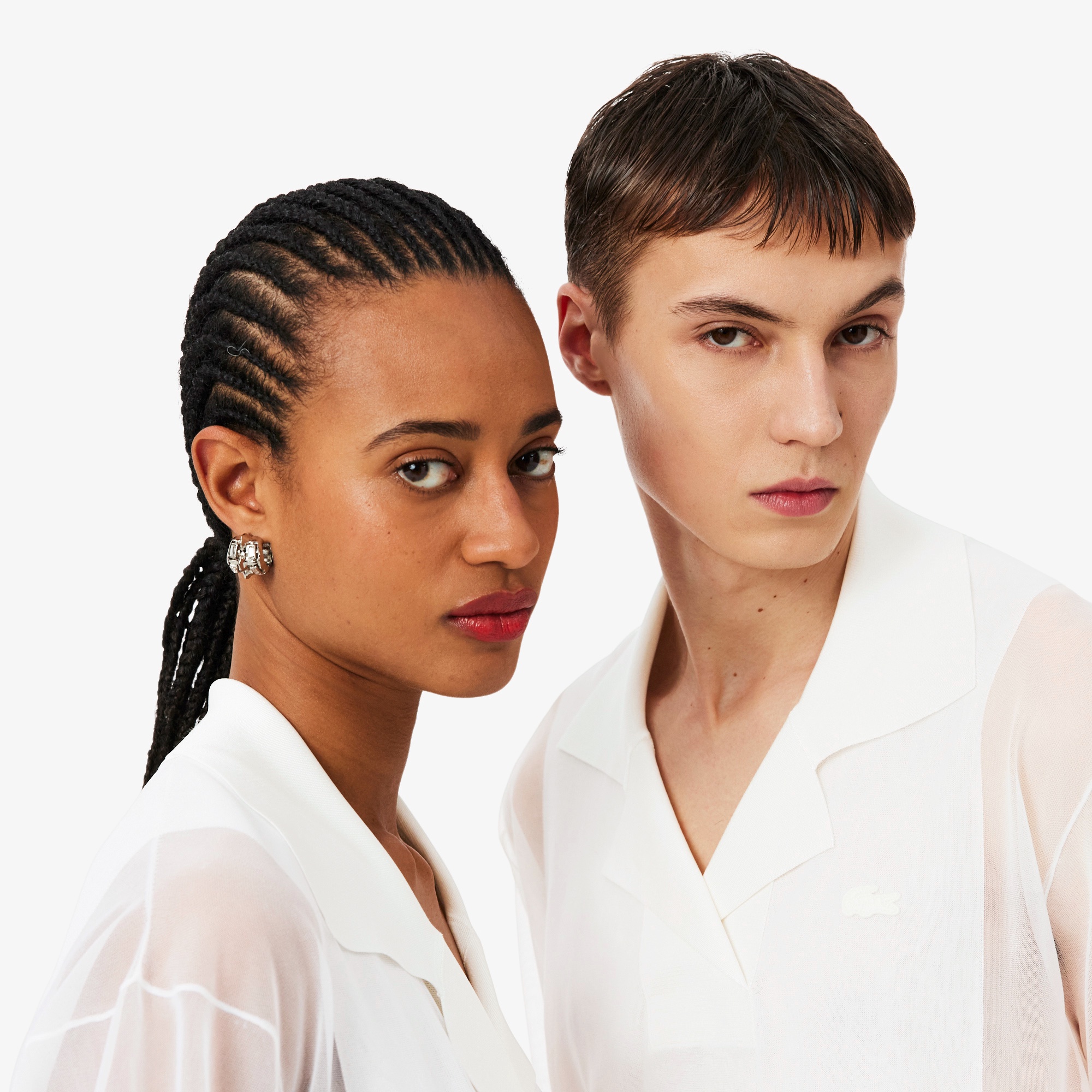 『SS26 Fashion Show』 シアーニット鹿の子ポロシャツ