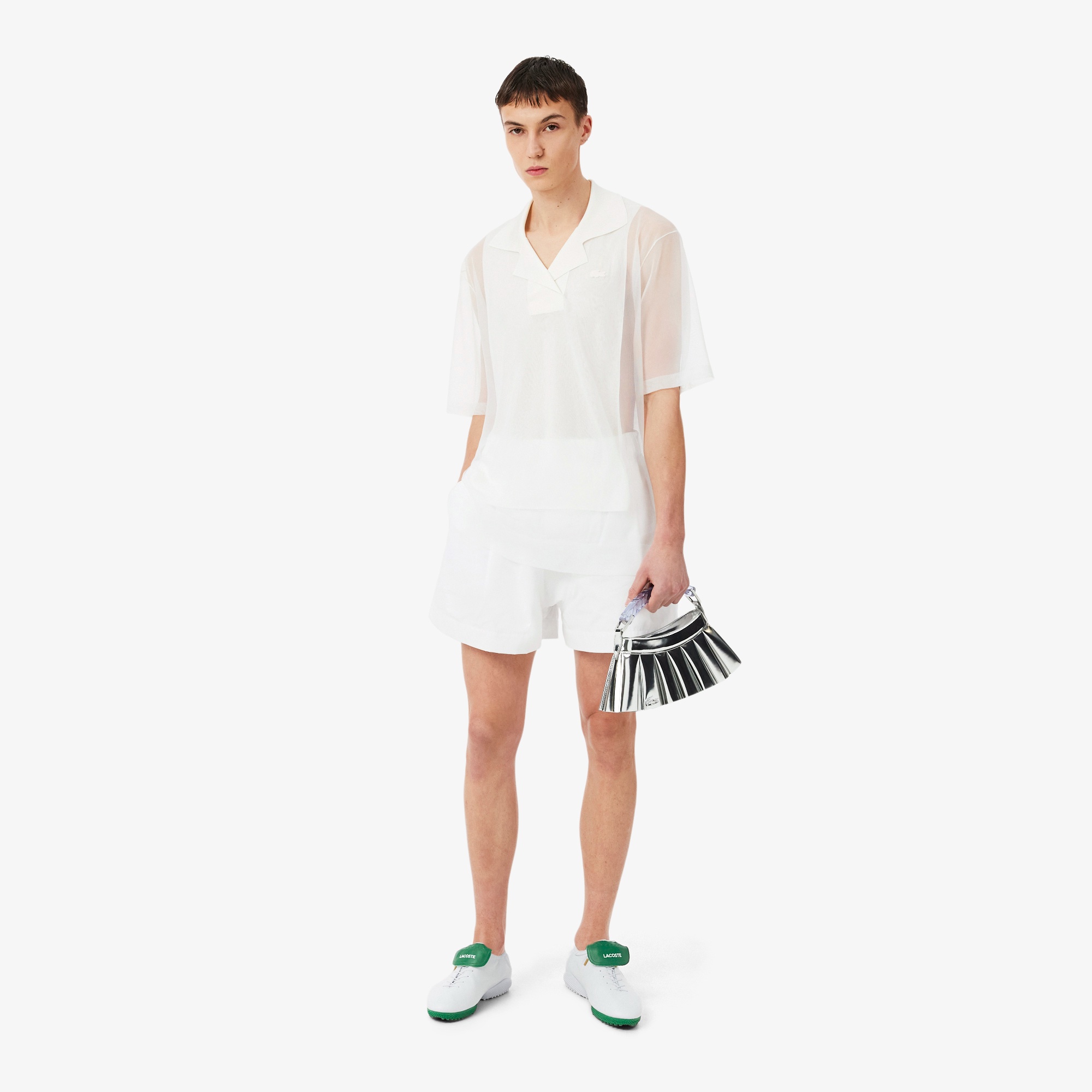 『SS26 Fashion Show』 シアーニット鹿の子ポロシャツ