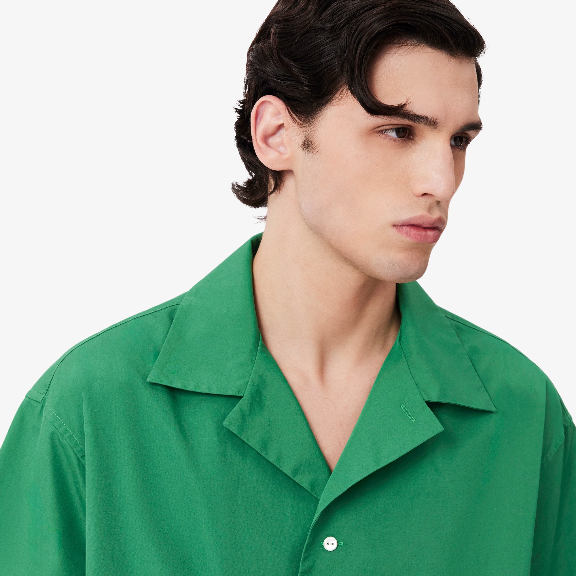 『SS26 Fashion Show』 マルチボーダーオープンカラーシャツ