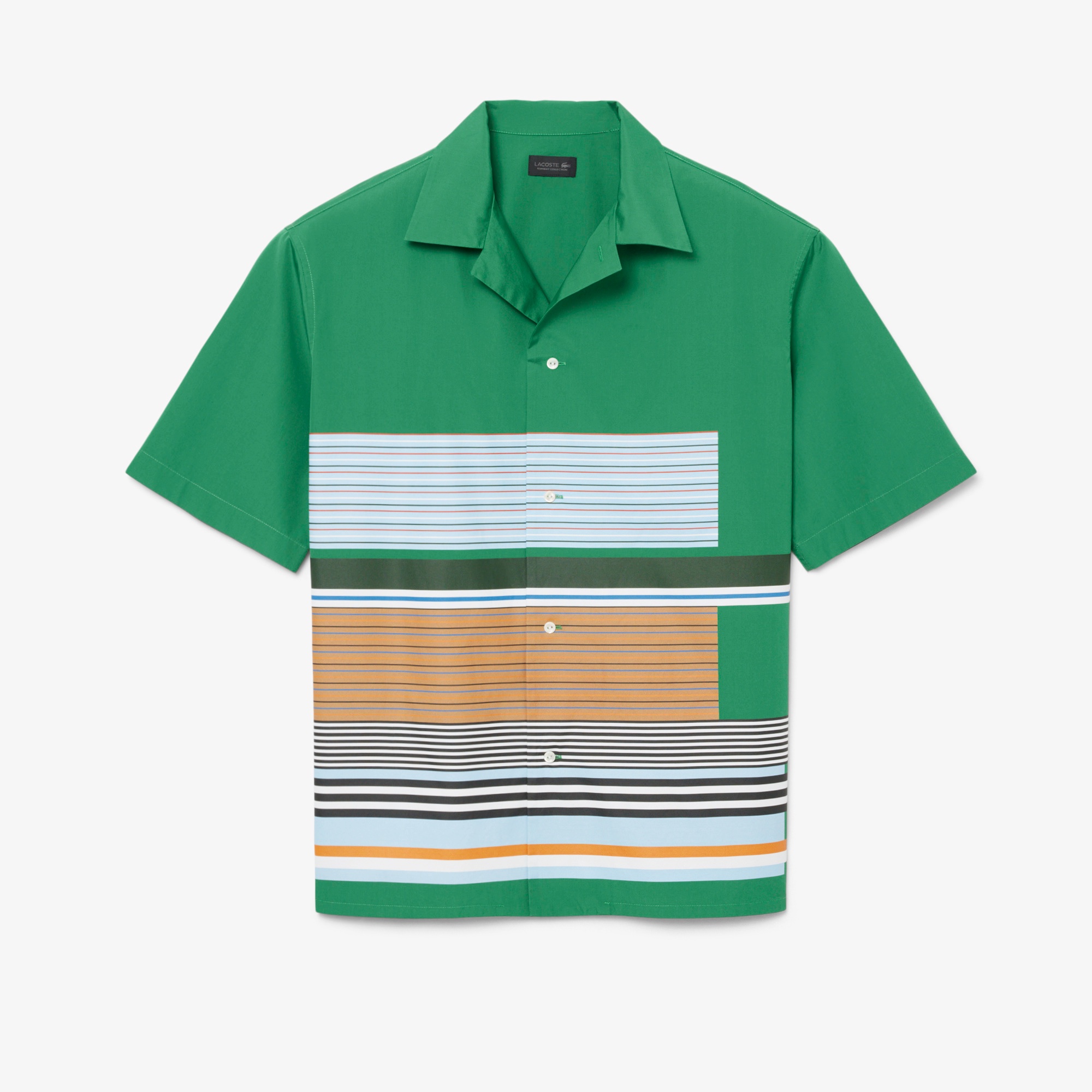 『SS26 Fashion Show』 マルチボーダーオープンカラーシャツ