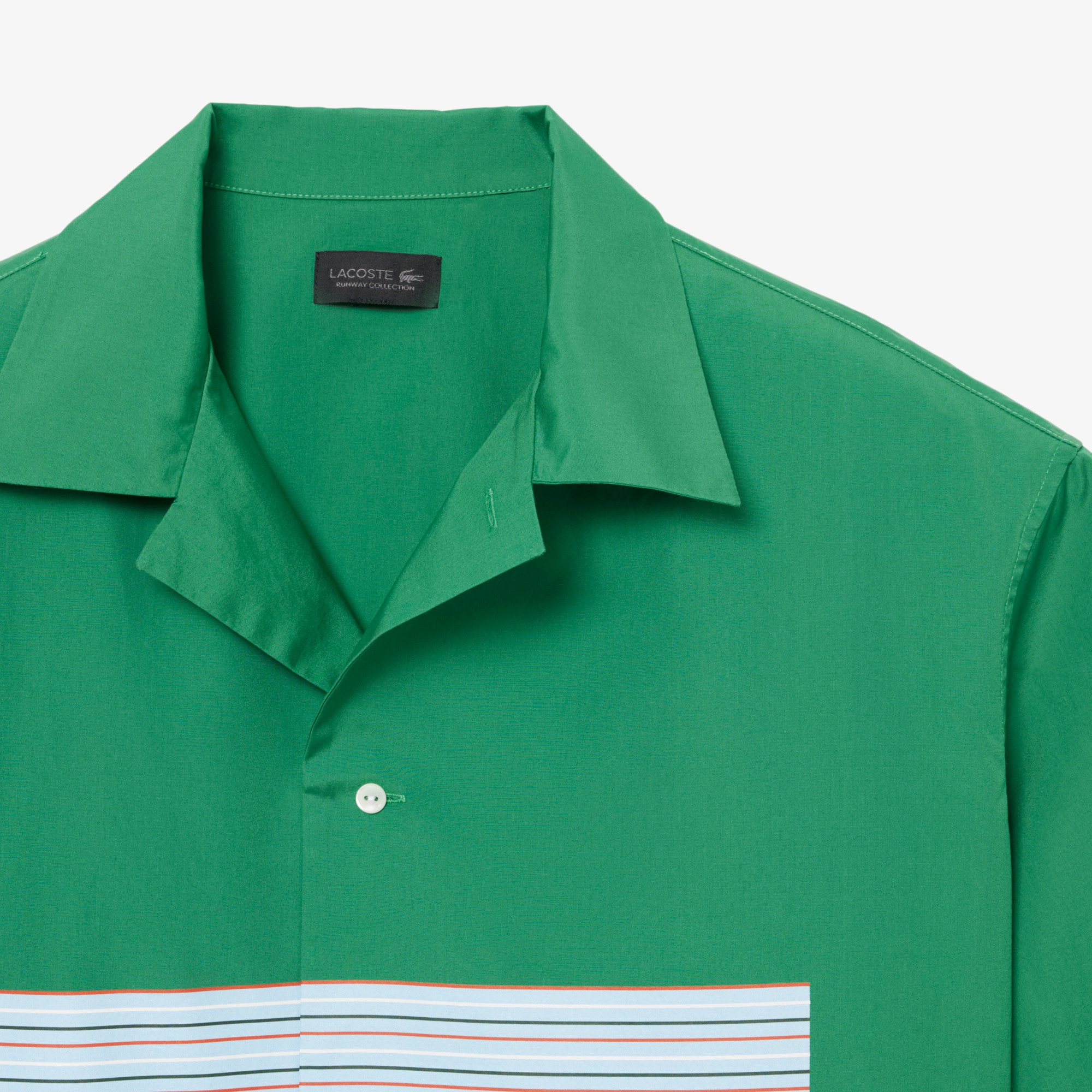 『SS26 Fashion Show』 マルチボーダーオープンカラーシャツ