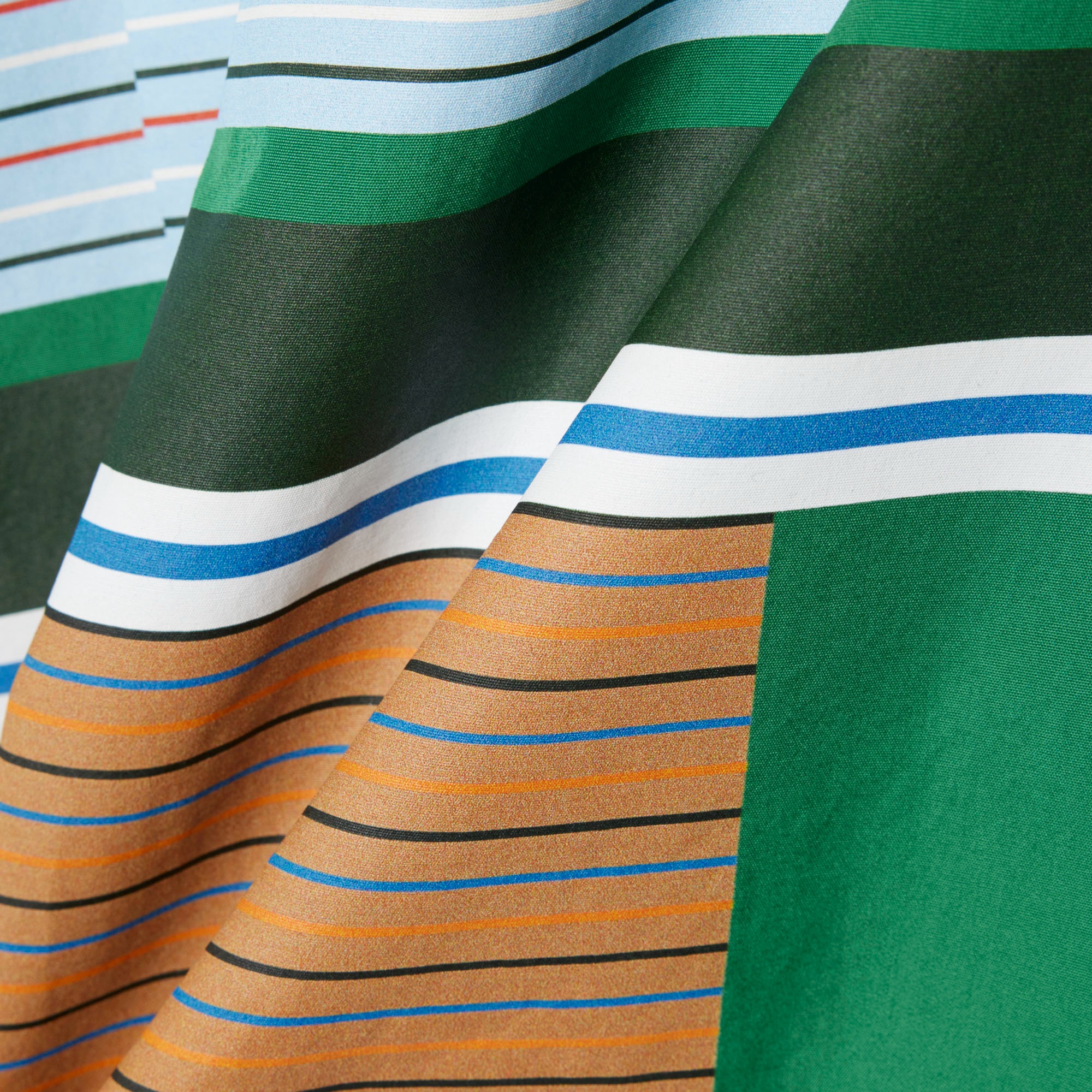 『SS26 Fashion Show』 マルチボーダーオープンカラーシャツ