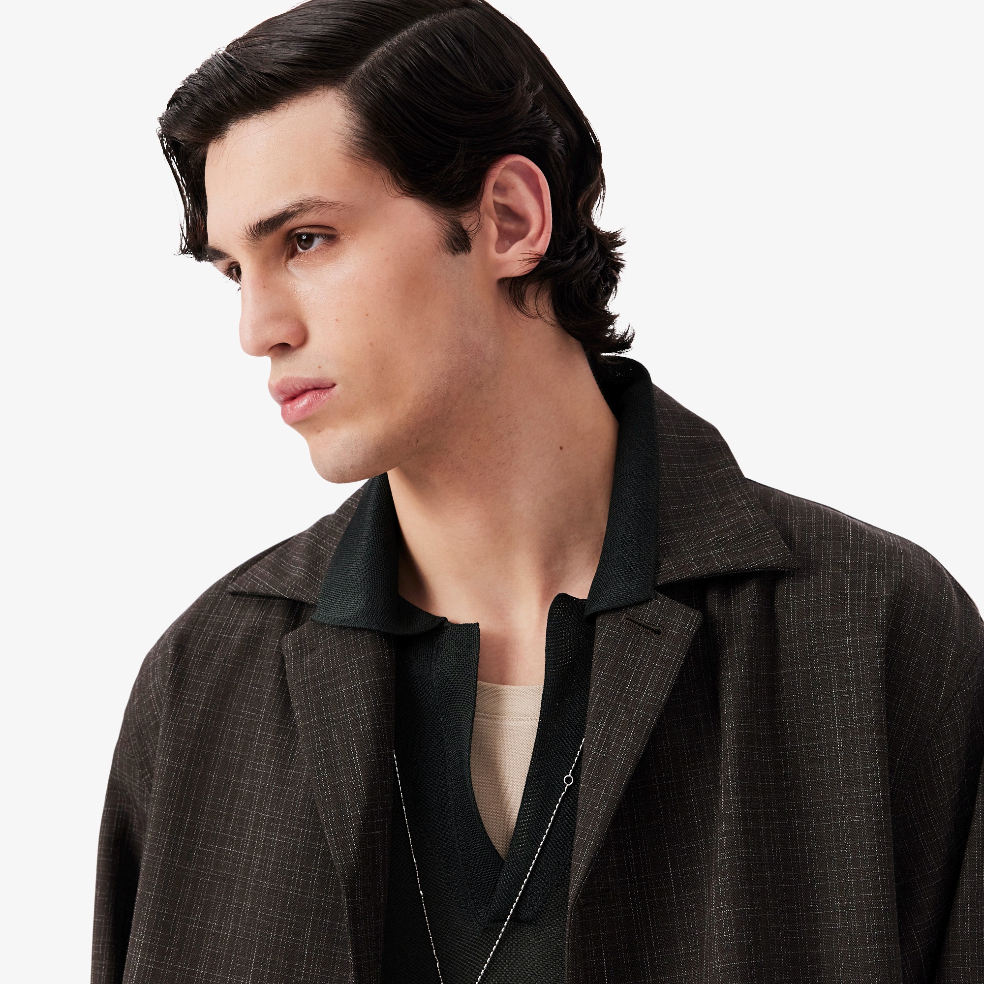 『SS26 Fashion Show』 プリントウールオーバーシャツ