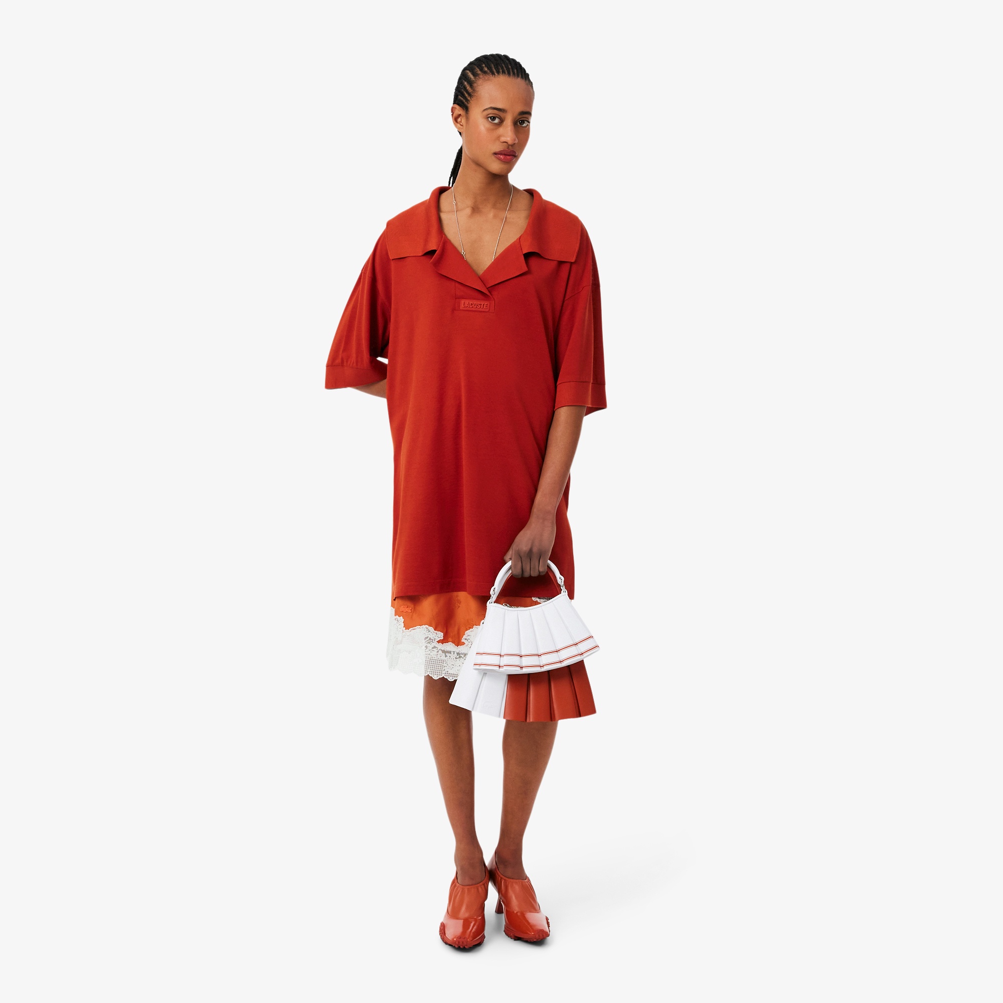 『SS26 Fashion Show』ランラン 2トーンスモールレザーバッグ