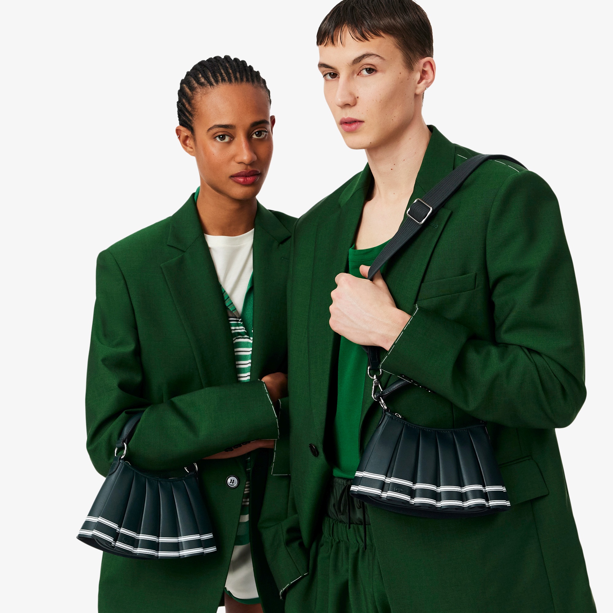 『SS26 Fashion Show』 ミニランラン ラインプリントレザーバッグ