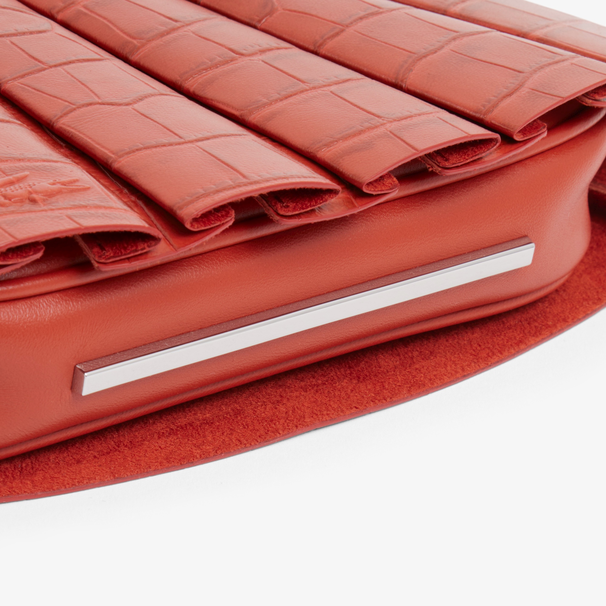 『SS26 Fashion Show』ミニランラン クロコ型押しレザーバッグ