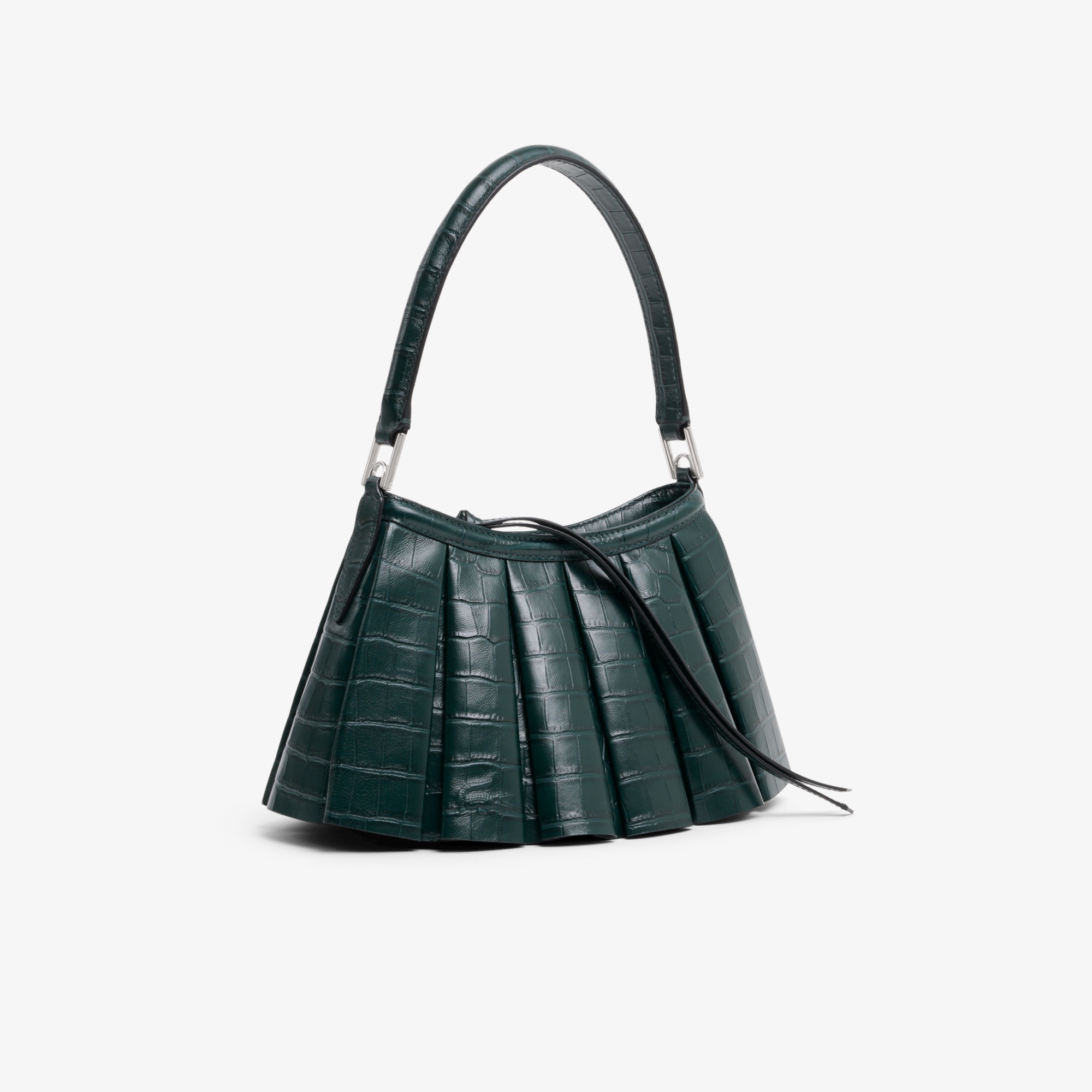 『SS26 Fashion Show』 ミニランラン クロコ型押しレザーバッグ