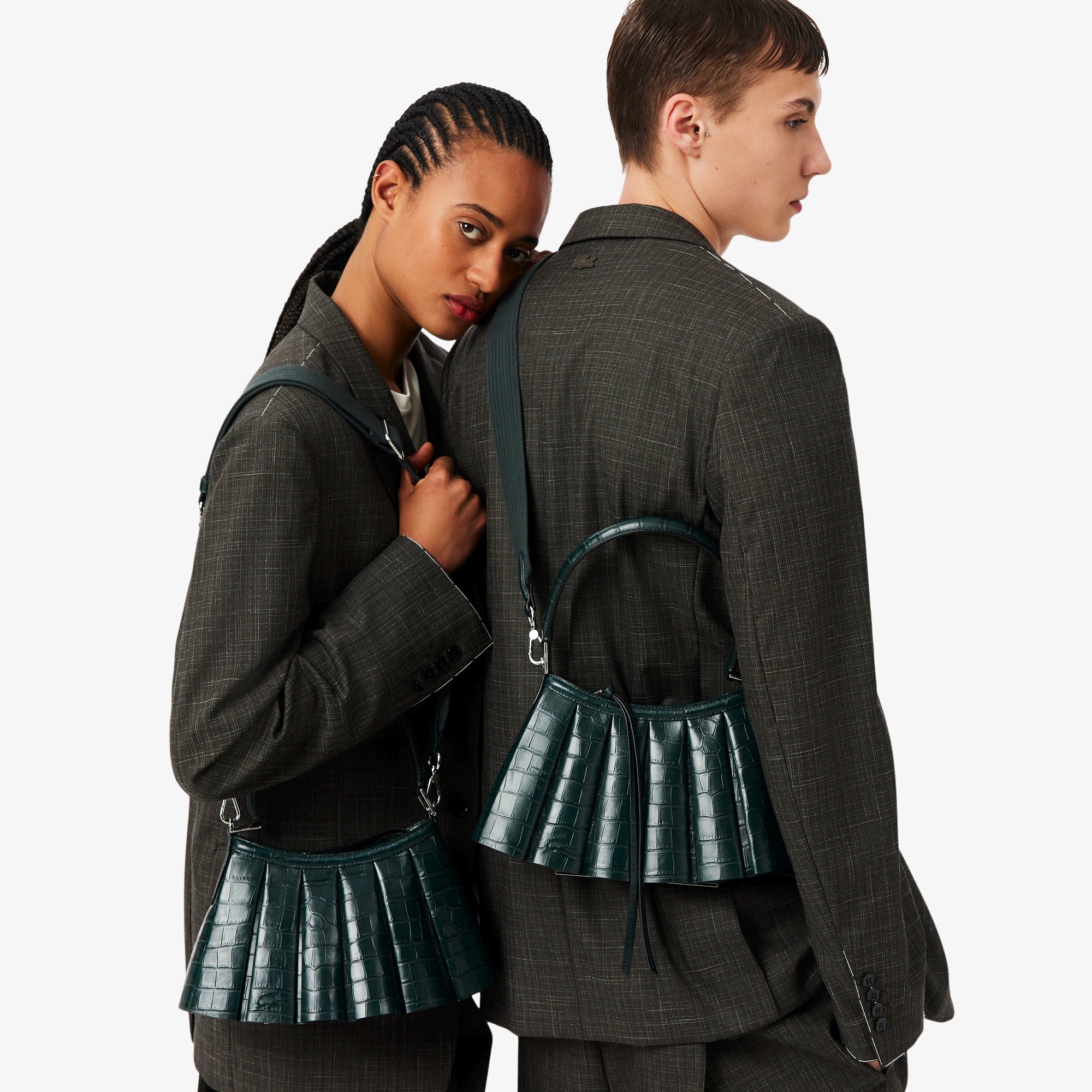 『SS26 Fashion Show』 ミニランラン クロコ型押しレザーバッグ