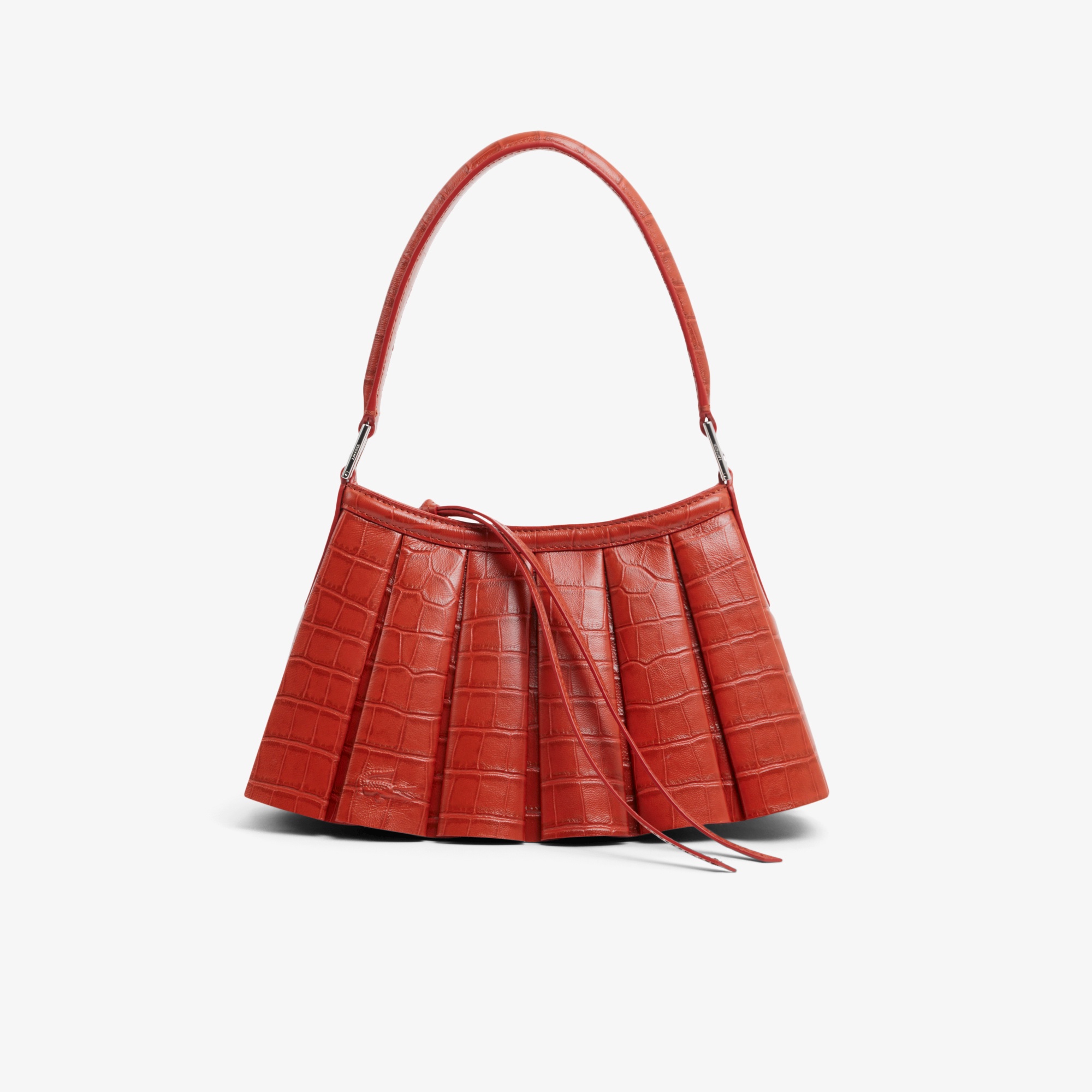 『SS26 Fashion Show』 ミニランラン クロコ型押しレザーバッグ