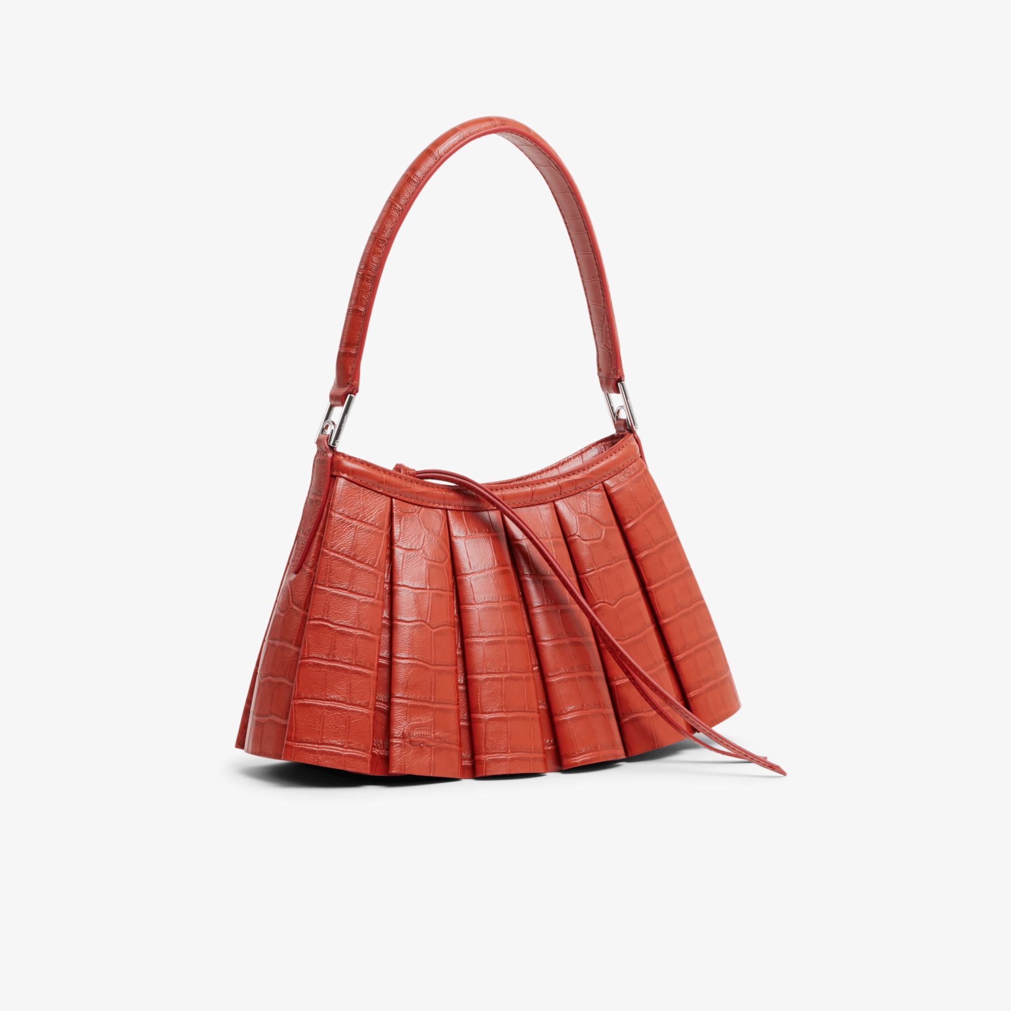 『SS26 Fashion Show』 ミニランラン クロコ型押しレザーバッグ