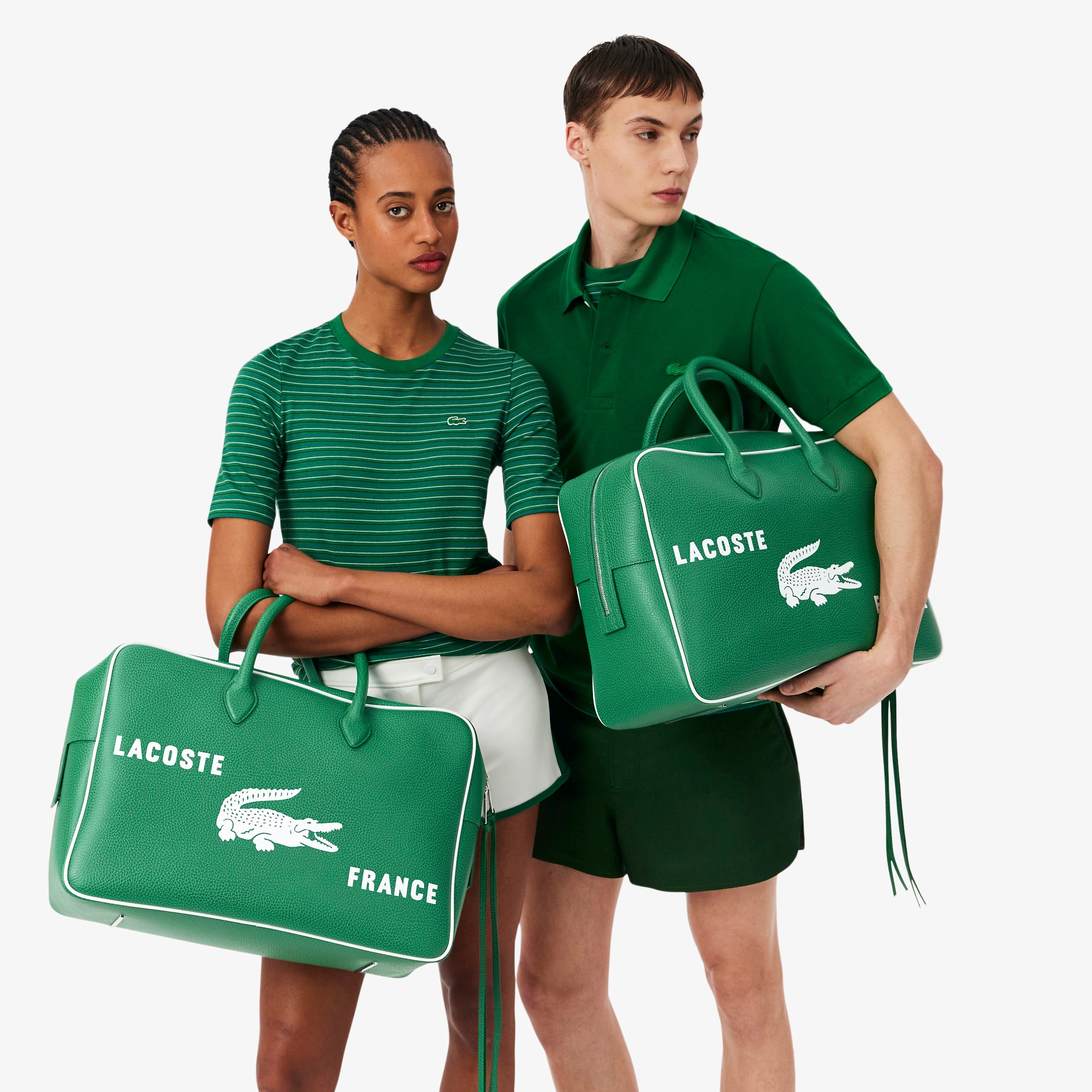 『SS26 Fashion Show』 プリントレザージムバッグ