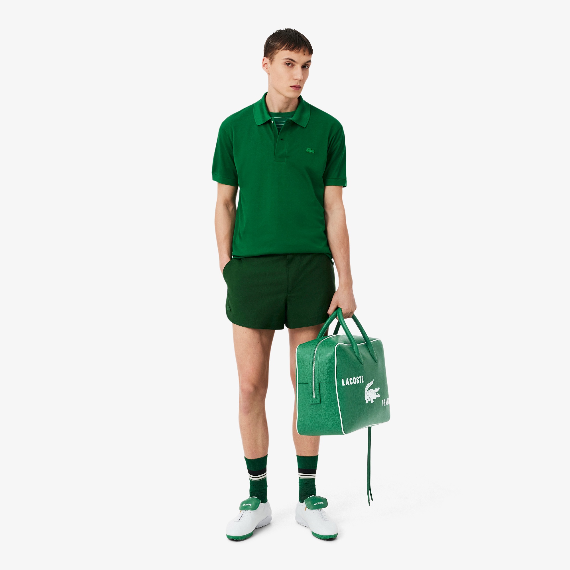 『SS26 Fashion Show』 プリントレザージムバッグ