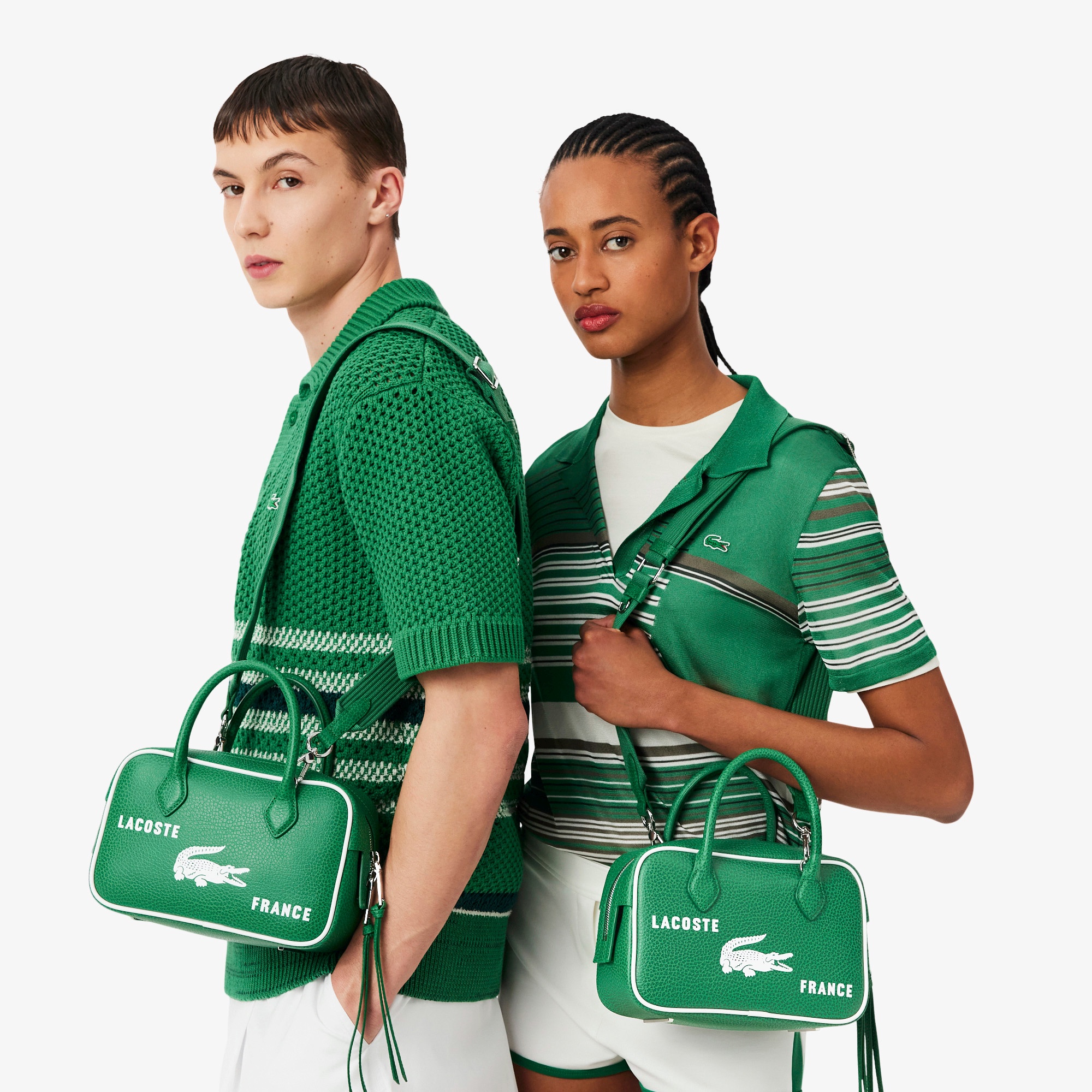 『SS26 Fashion Show』 プリントレザースモールジムバッグ