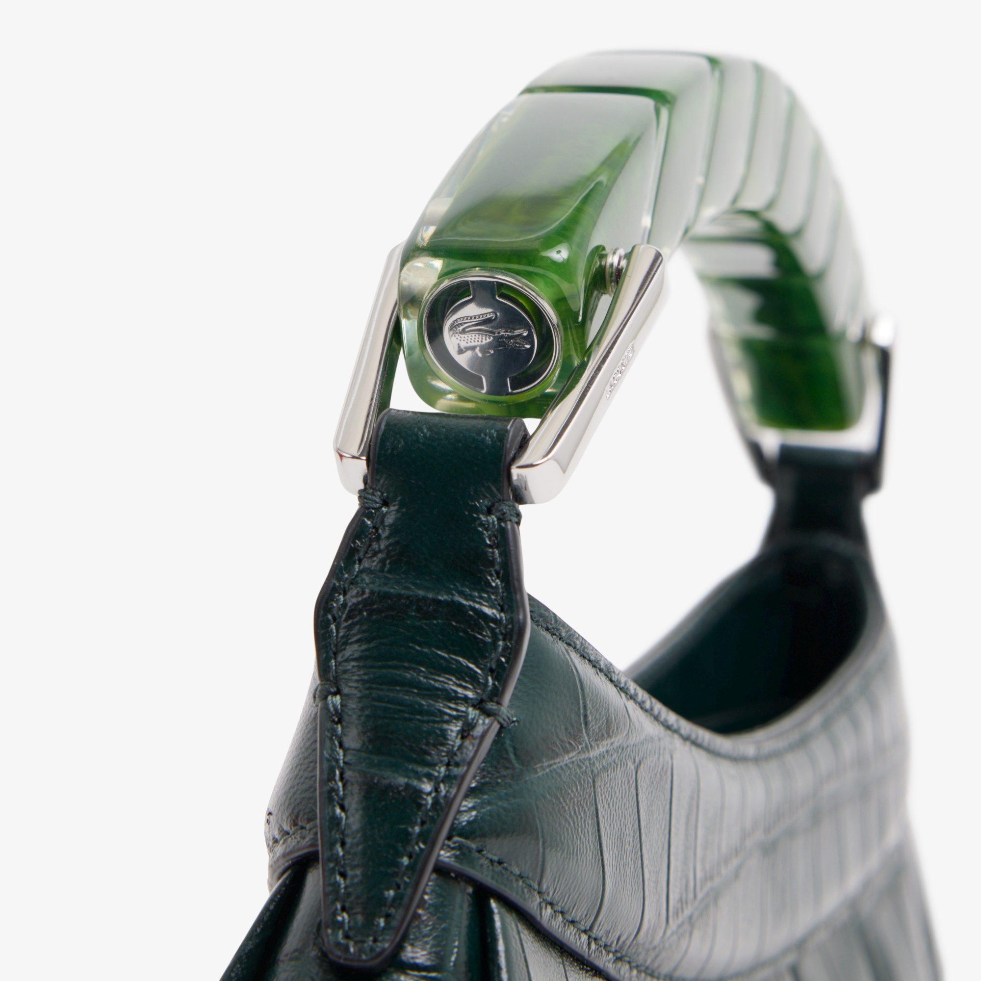 『SS26 Fashion Show』ランラン クロコ型押しレザーハンドバッグ