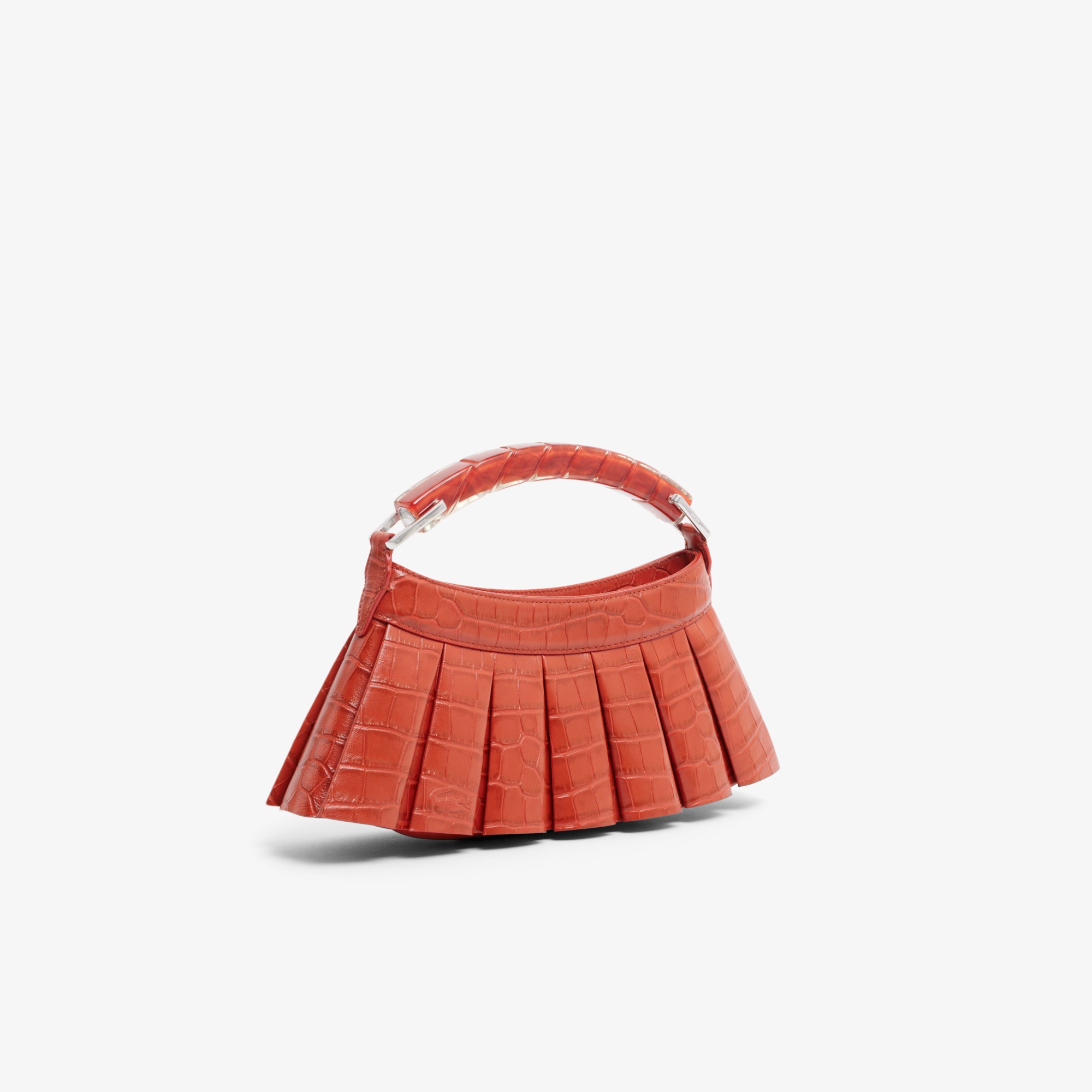 『SS26 Fashion Show』ランラン クロコ型押しレザーハンドバッグ