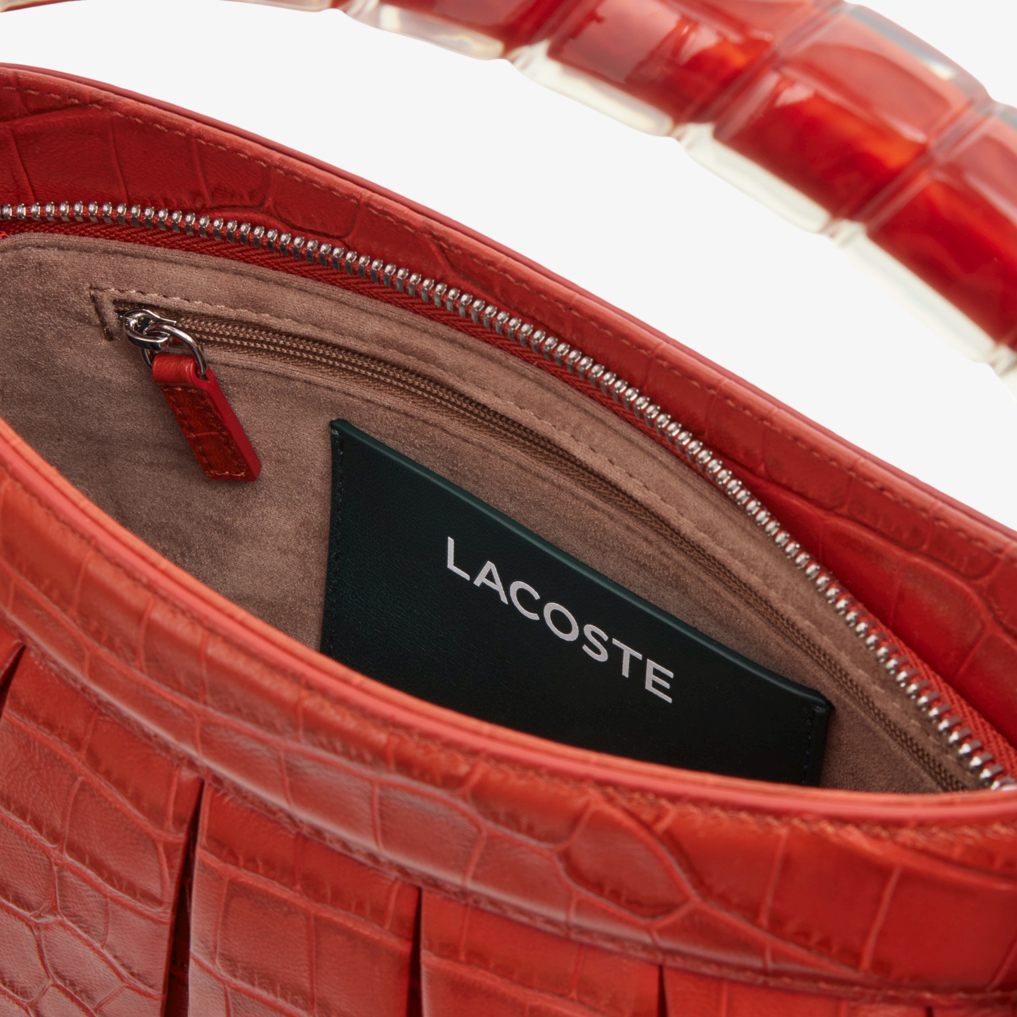 『SS26 Fashion Show』ランラン クロコ型押しレザーハンドバッグ