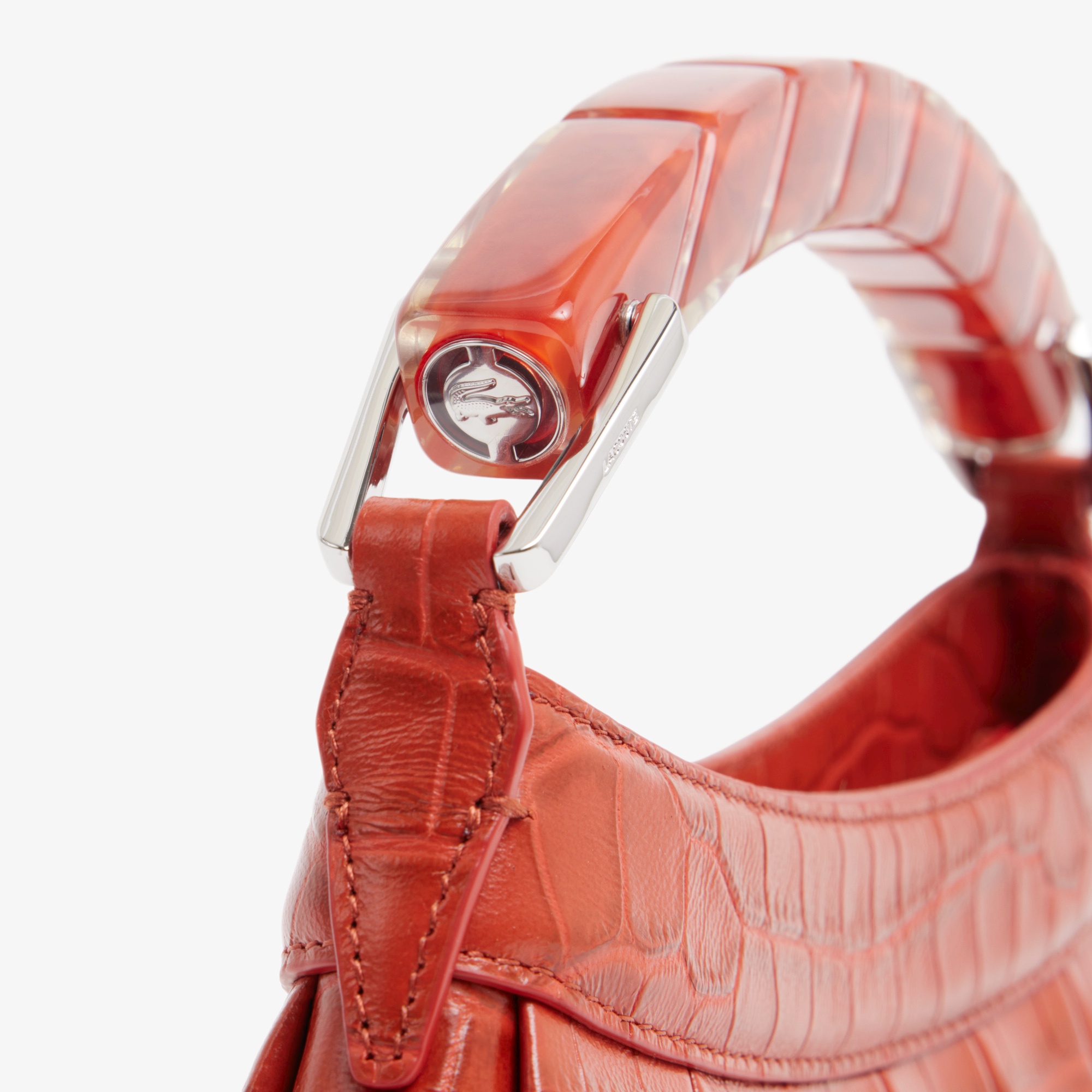 『SS26 Fashion Show』ランラン クロコ型押しレザーハンドバッグ