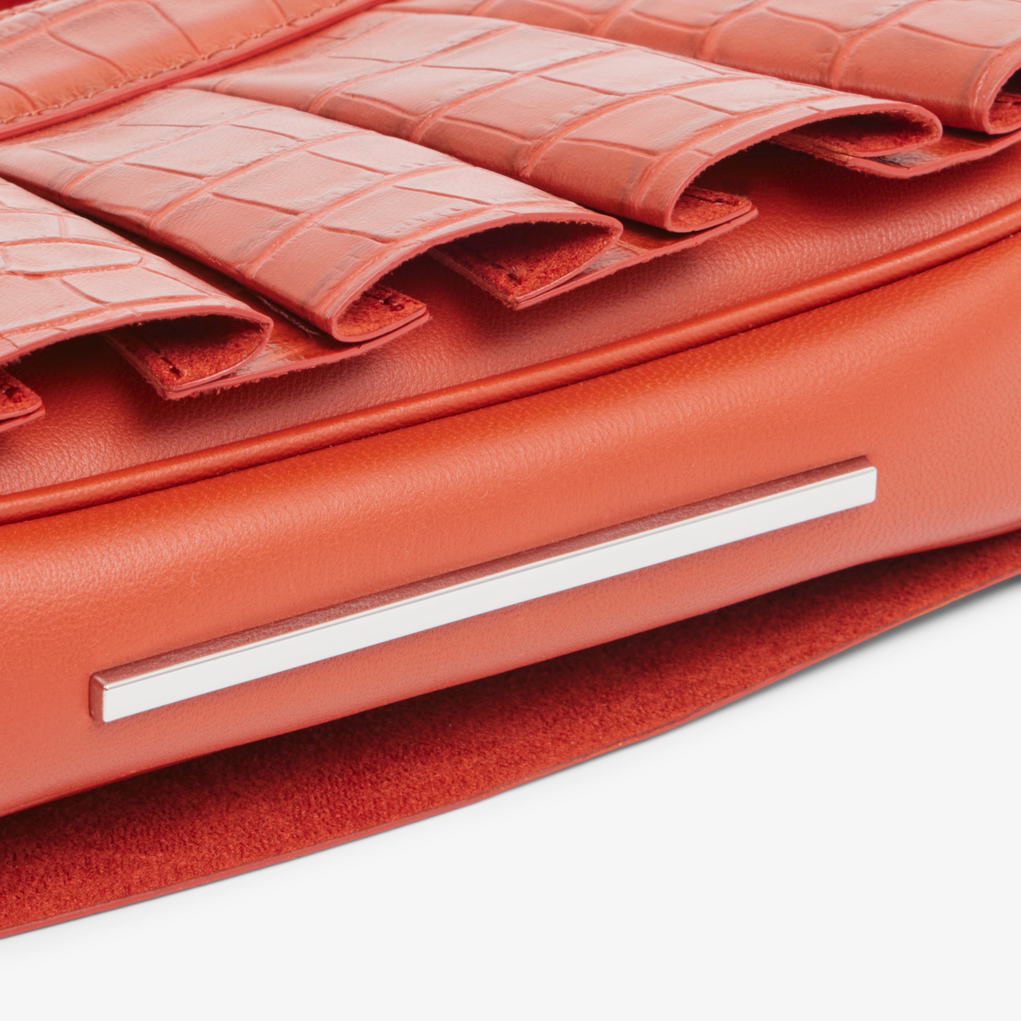 『SS26 Fashion Show』ランラン クロコ型押しレザーハンドバッグ