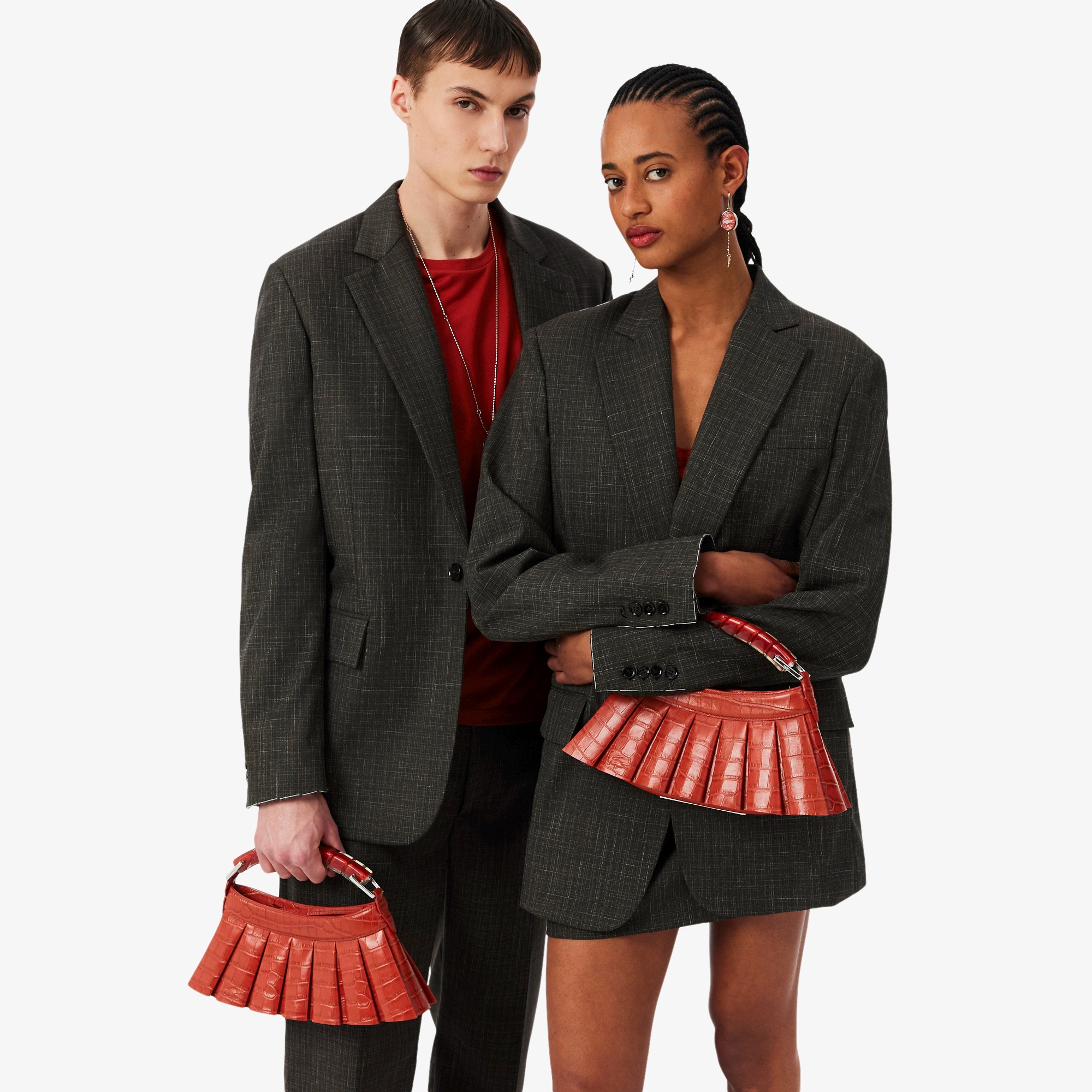 『SS26 Fashion Show』ランラン クロコ型押しレザーハンドバッグ