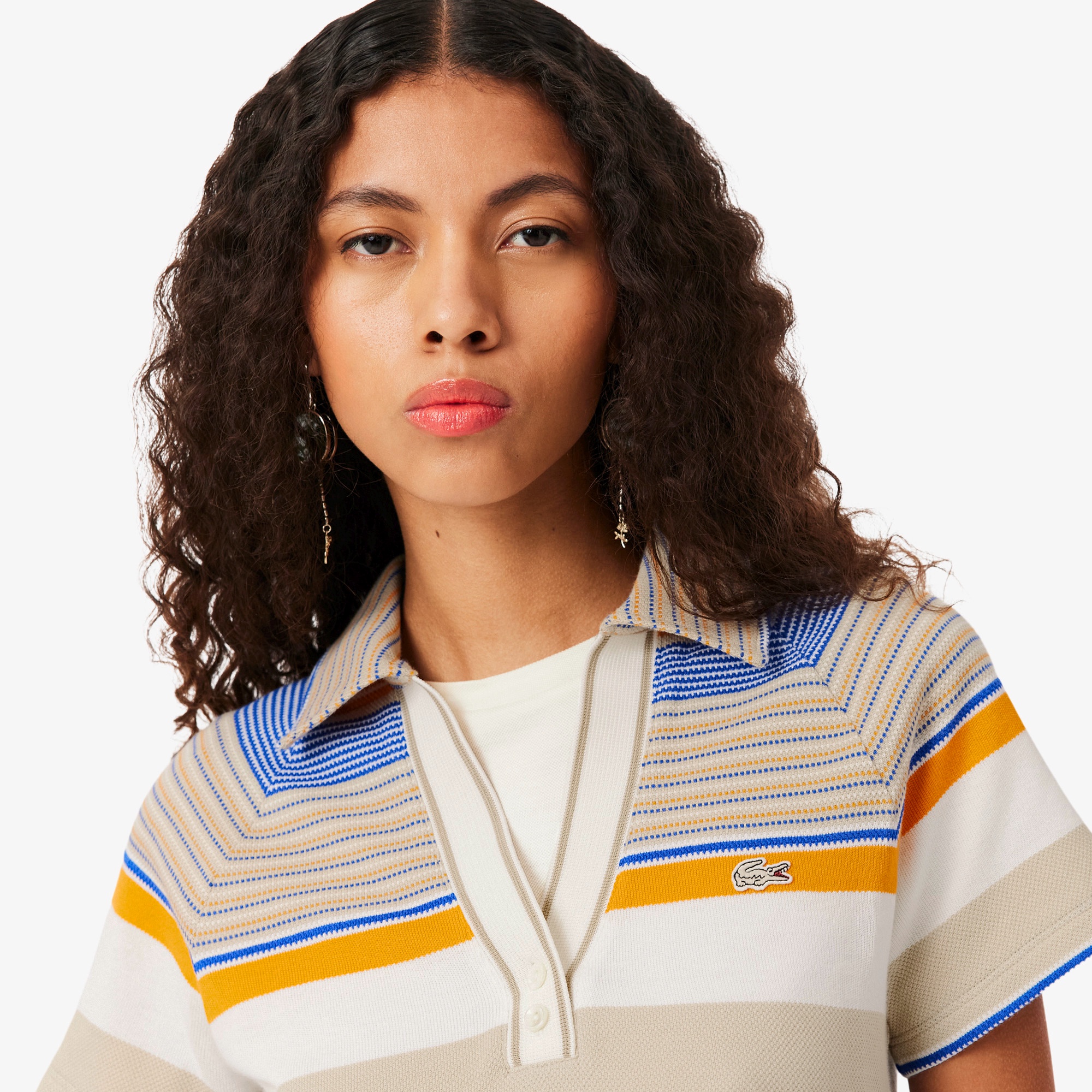 『SS26 Fashion Show』 マルチボーダー鹿の子地ポロシャツ