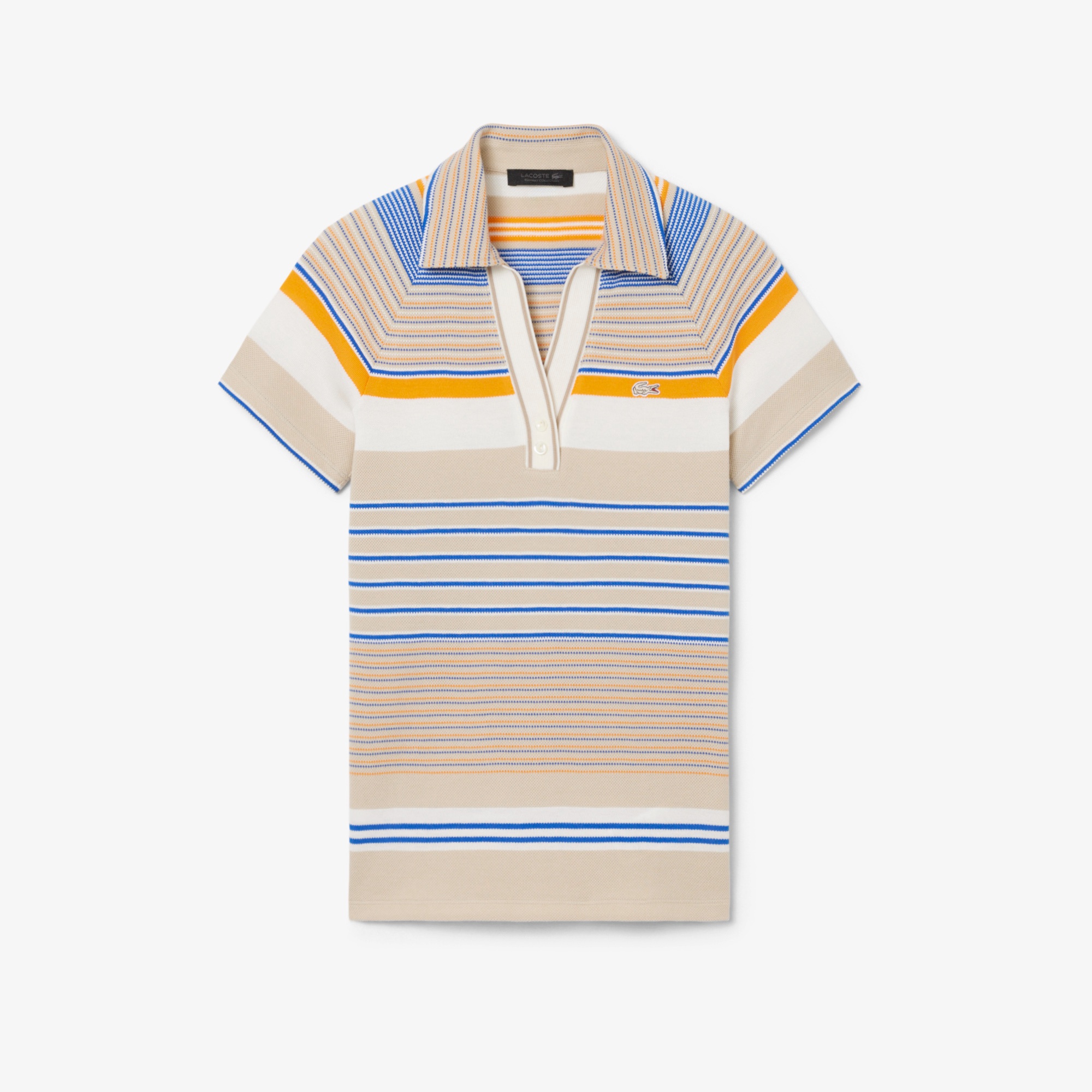 『SS26 Fashion Show』 マルチボーダー鹿の子地ポロシャツ