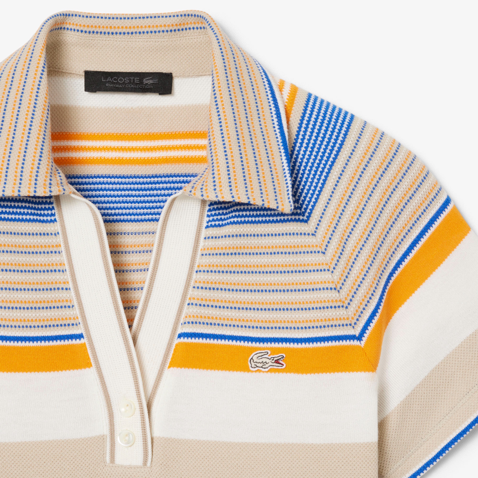 『SS26 Fashion Show』 マルチボーダー鹿の子地ポロシャツ