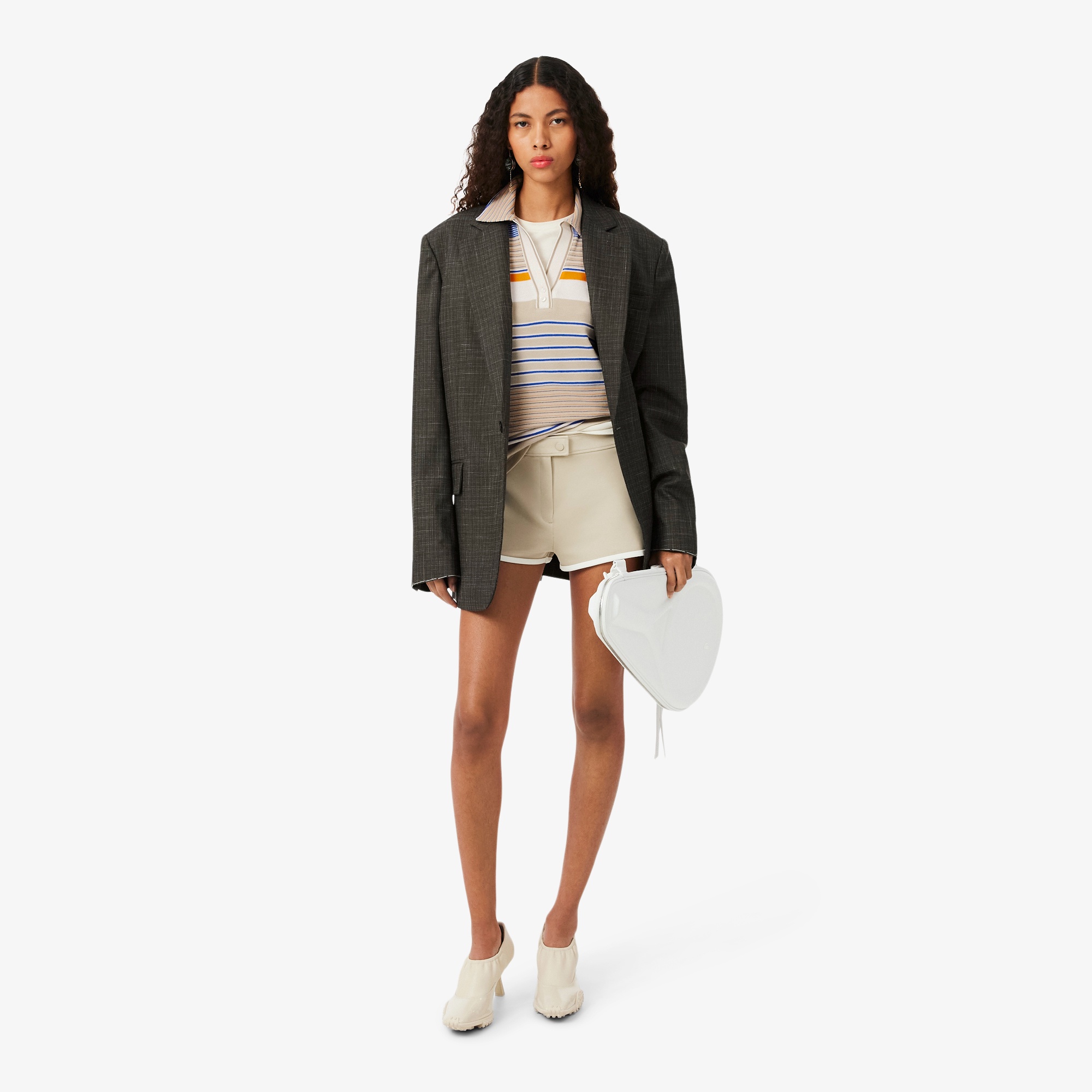 『SS26 Fashion Show』 マルチボーダー鹿の子地ポロシャツ