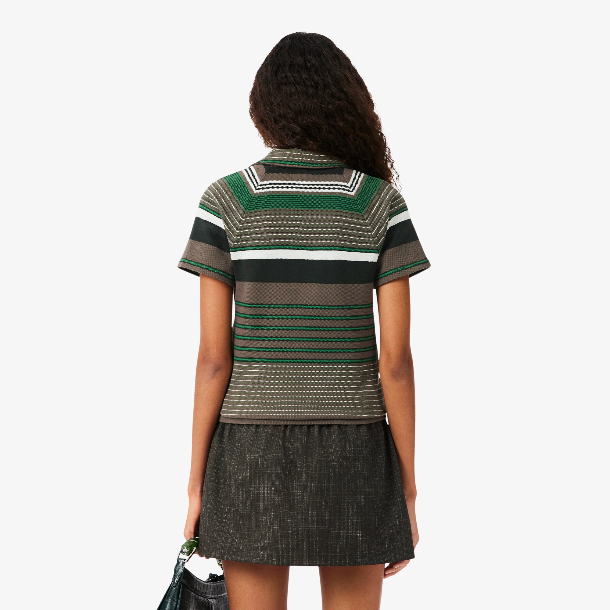 『SS26 Fashion Show』 マルチボーダー鹿の子地ポロシャツ